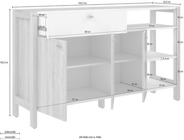 FORTE Kommode Hoyvik, Breite 155 cm