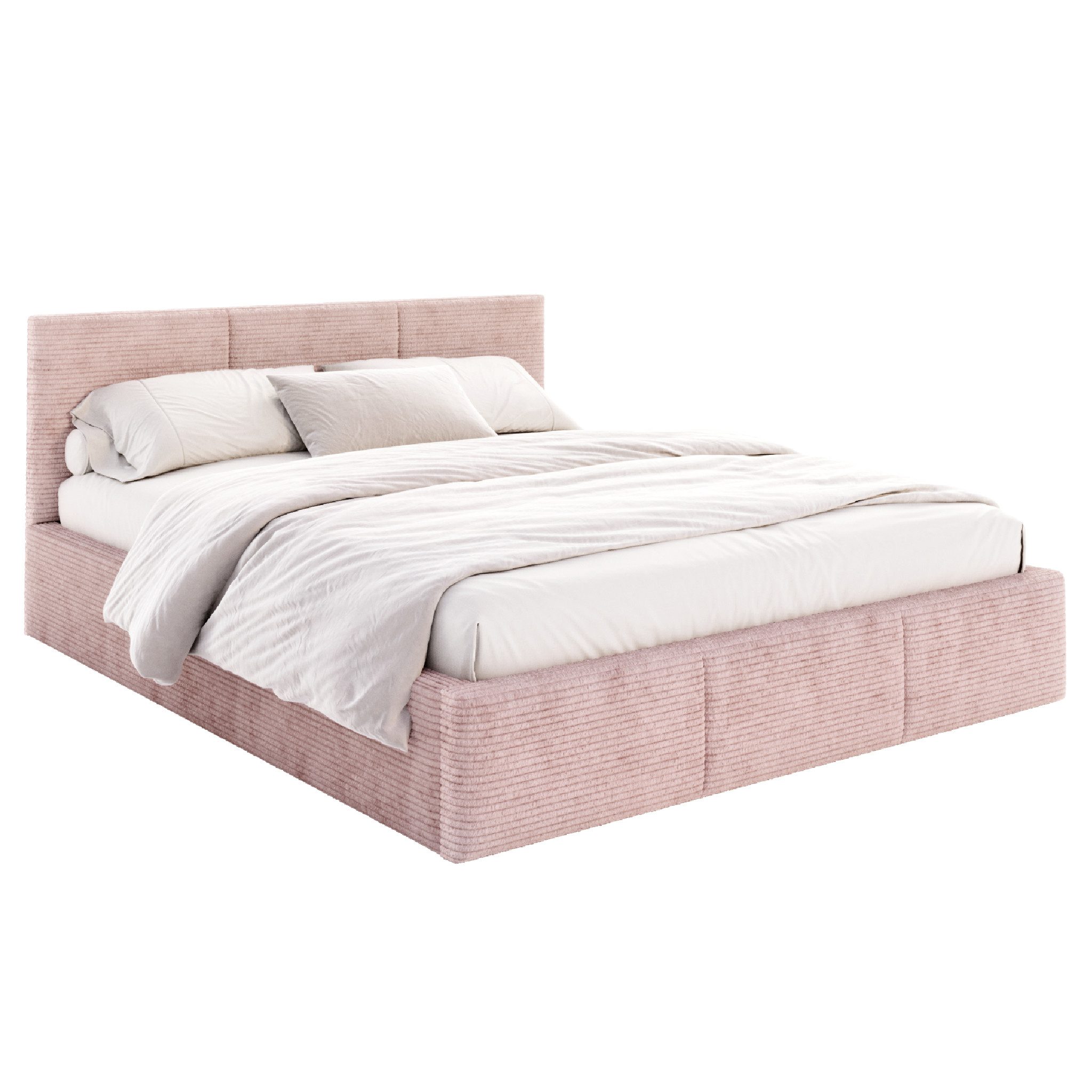 FDM Polsterbett AMBER modern mit Bettkasten MADE IN EU - mit Cord Bezug (ve günstig online kaufen