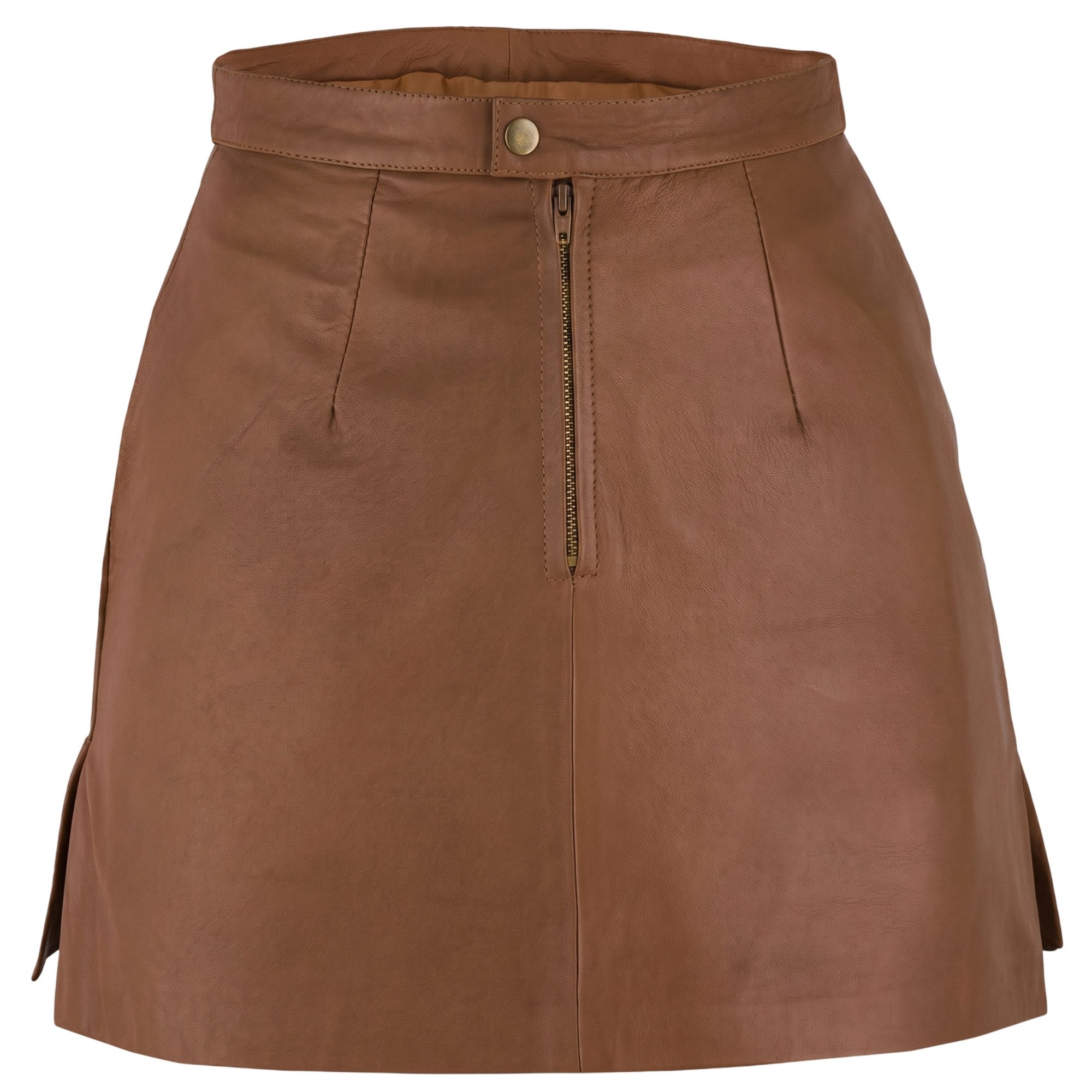 German Wear Lederrock Trend451R Mini Mini Lederrock echtes Leder schwarz