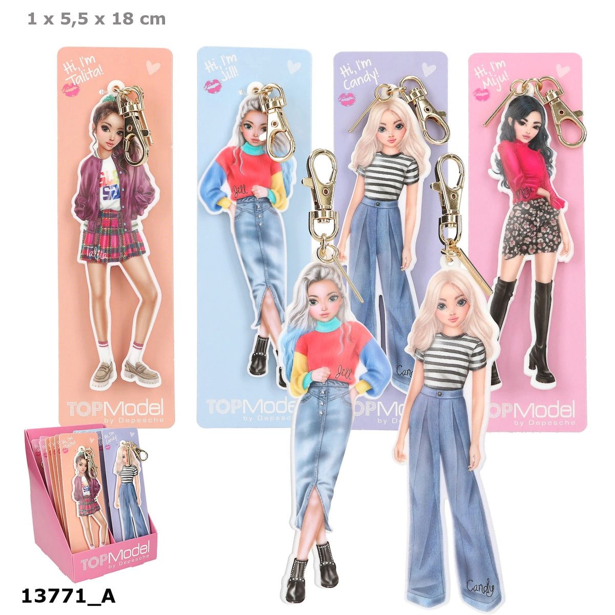 Depesche Spiel TOPModel Click & Style Anhänger - 1 aus 4 Designs zufällig