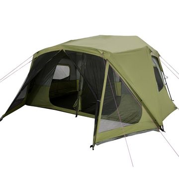 vidaXL Vorzelt Campingzelt 10 Personen Grün 443x437x229 cm