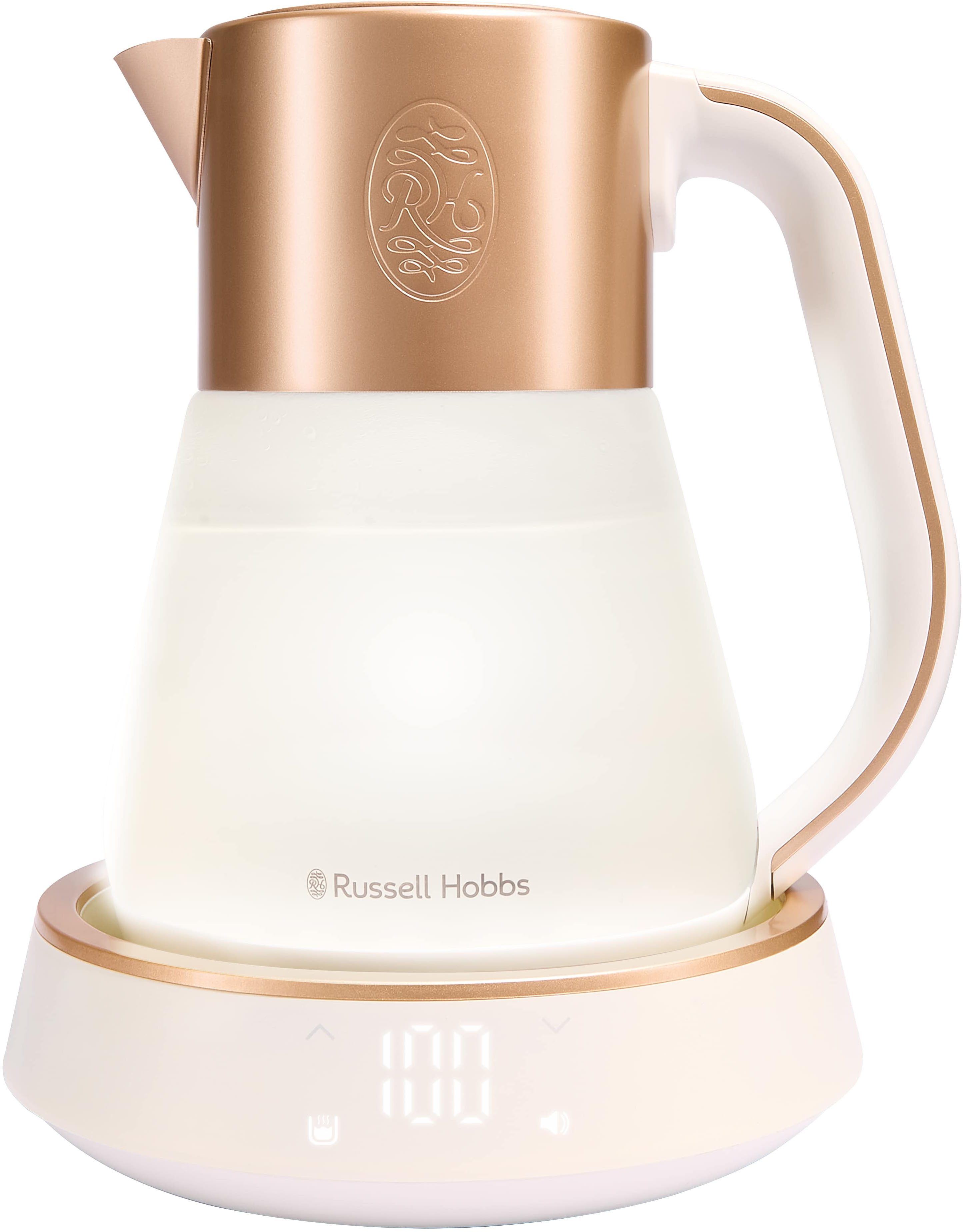 RUSSELL HOBBS Wasserkocher Calm 27450-70, 1,7 l, 2400 W, mit Temperatureinstellung, Innenbeleuchtung und beruhigenden Klängen