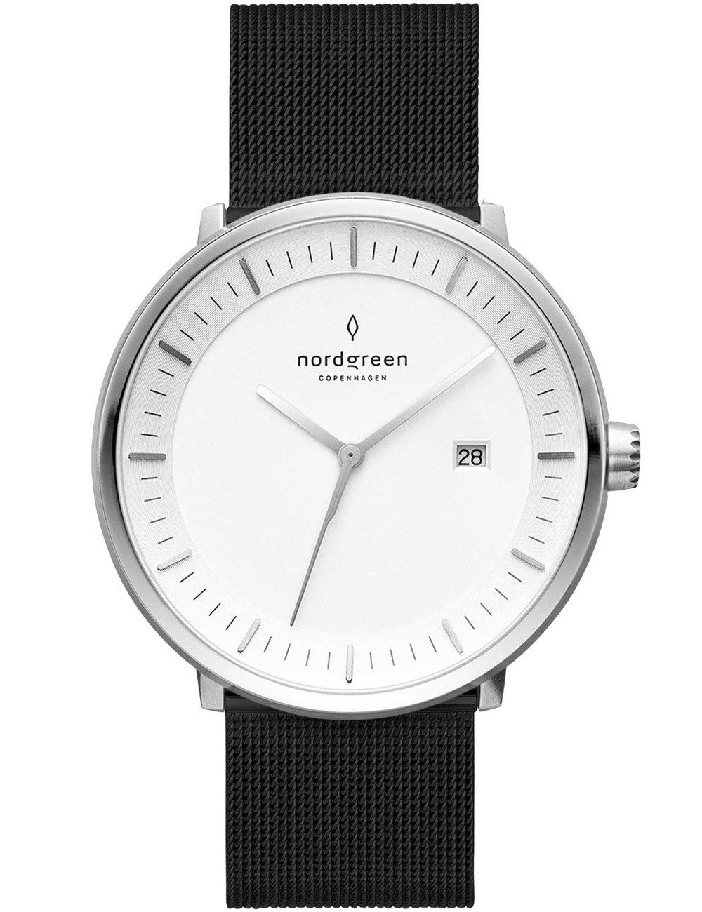 Nordgreen Quarzuhr Nordgreen PH36SILEBLXX Philosopher Unisex 36mm 3AT