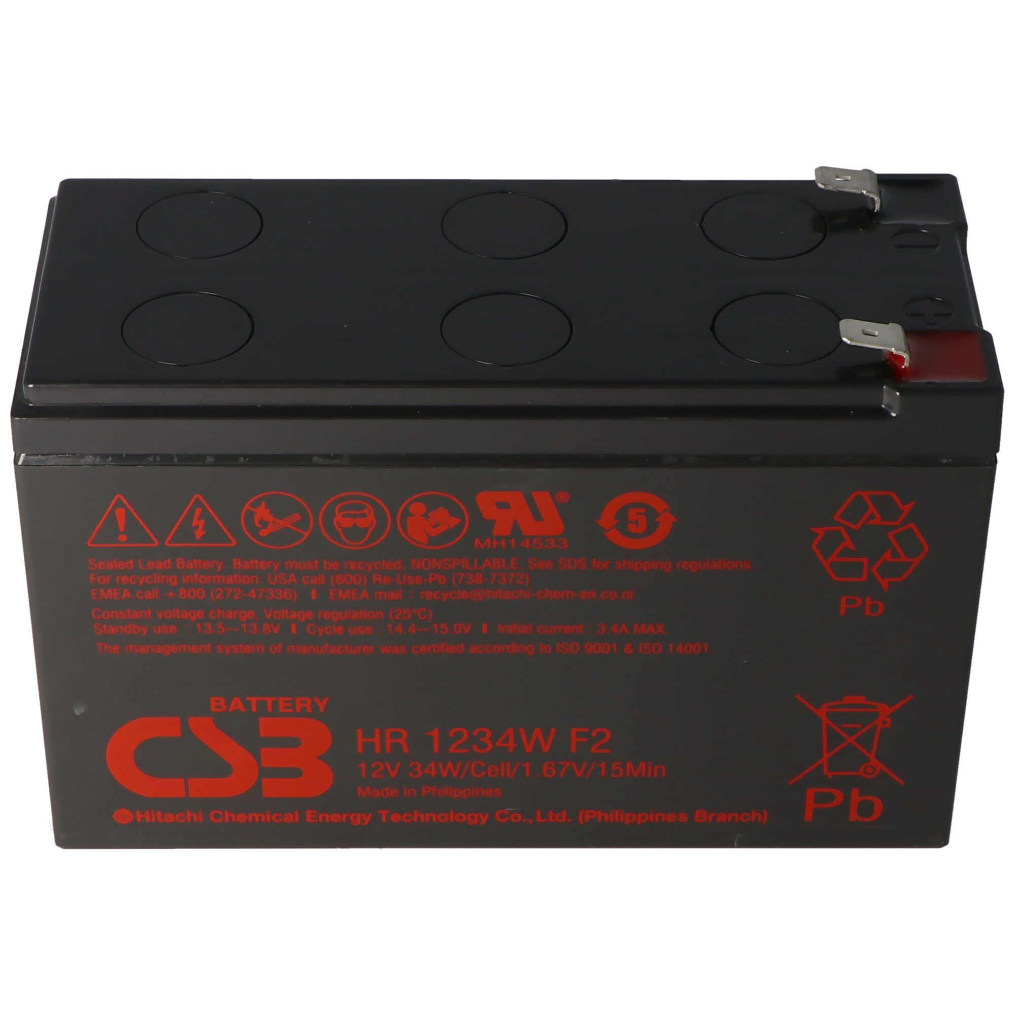 Akku CSB 2800 mAh zum APC-RBC24 Selbsteinbau, A Akku exakt (12,0 V) Akku Nachbau passend den für