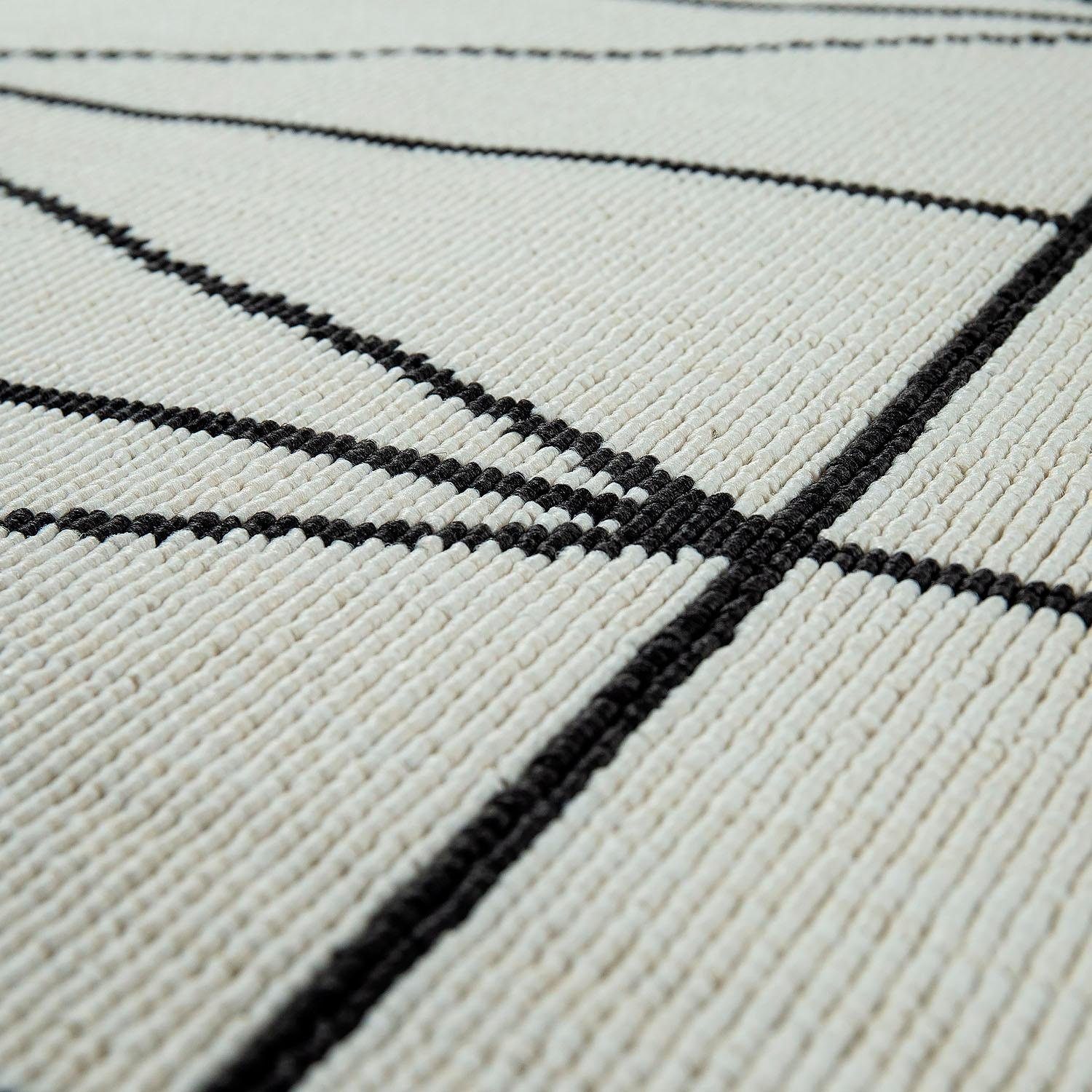 Teppich Brugge 224, modernes und Home, gemetrisches rechteckig, geeignet mm, Muster, weiß Höhe: Flachgewebe, Outdoor In- Paco 4
