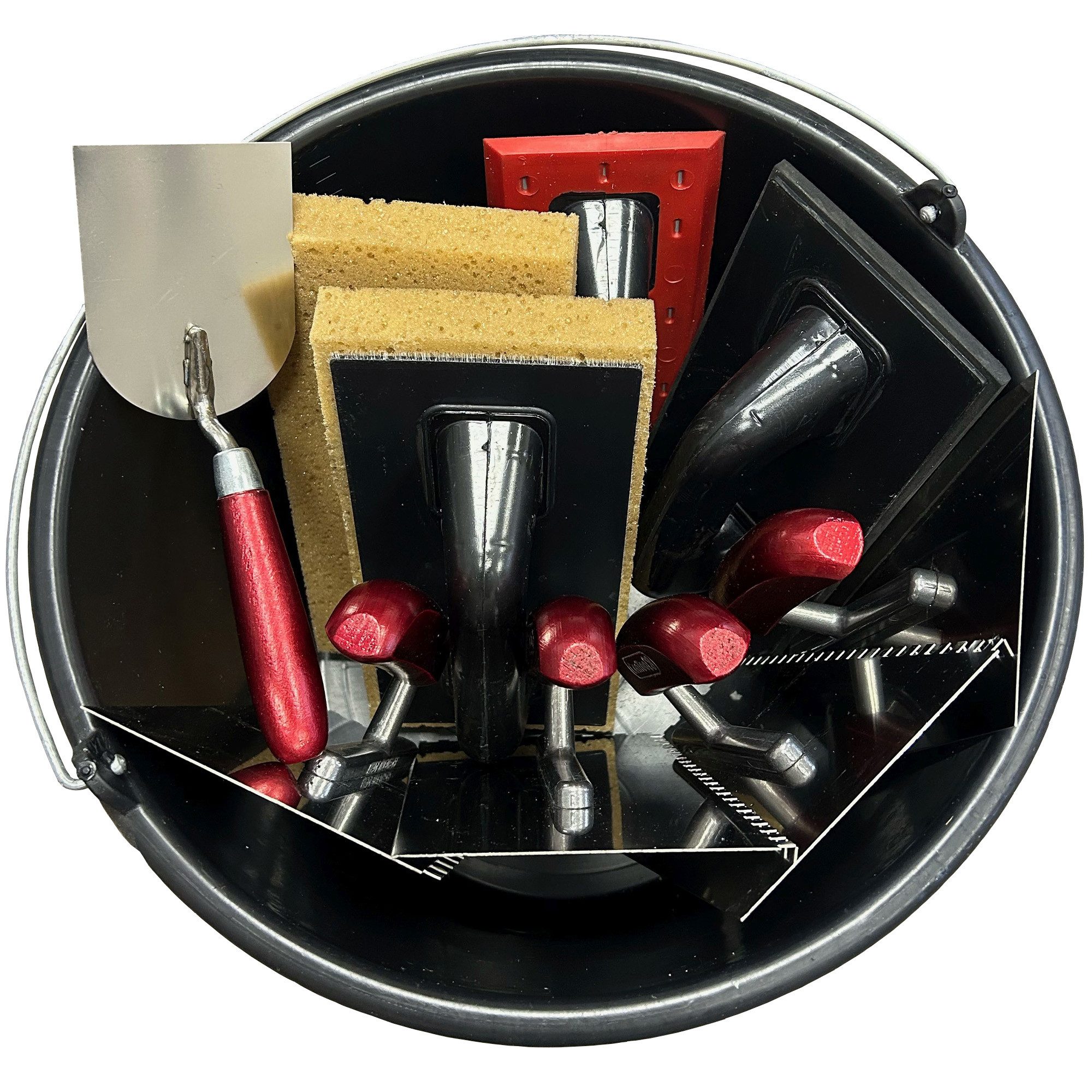 ConToo Fliesenspachtel Fliesenlegerset Fugbox 10-teilig Handwerkerset Holzgriff - CT02_10H