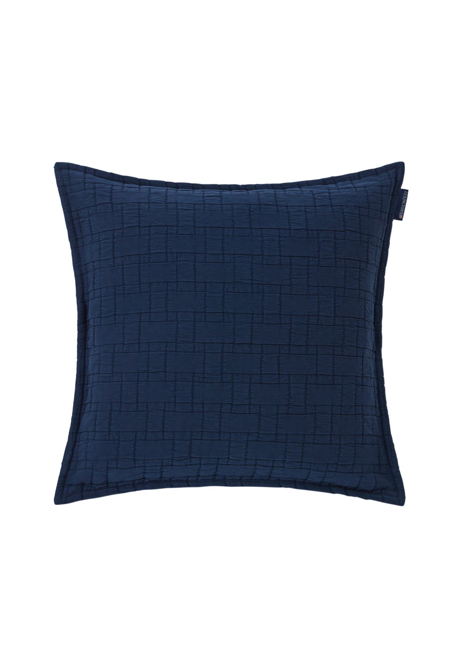 Kissenbezüge Basket Structured Cotton, Lexington dark blue