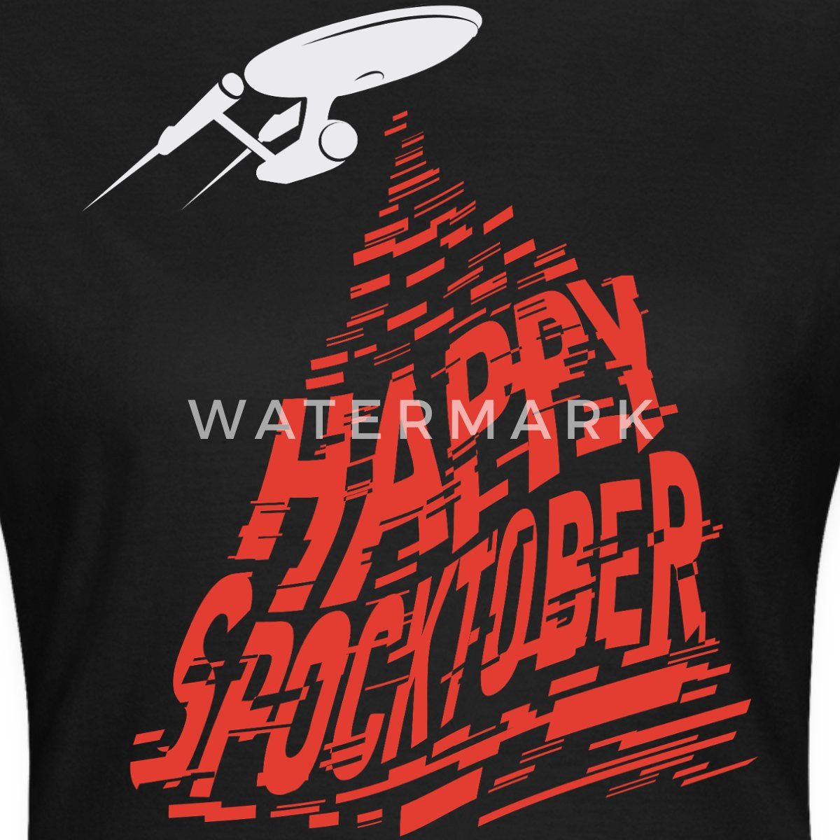 T-Shirt Star Trek Halloween Happy Spocktober Frauen T-Shirt