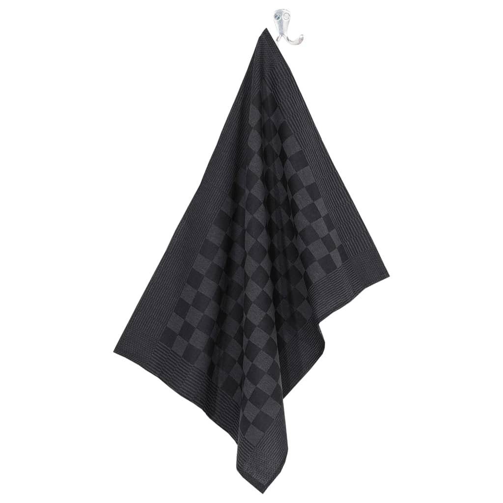 vidaXL Grau Schwarz 20-tlg und Handtuch-Set Baumwolle Handtuch