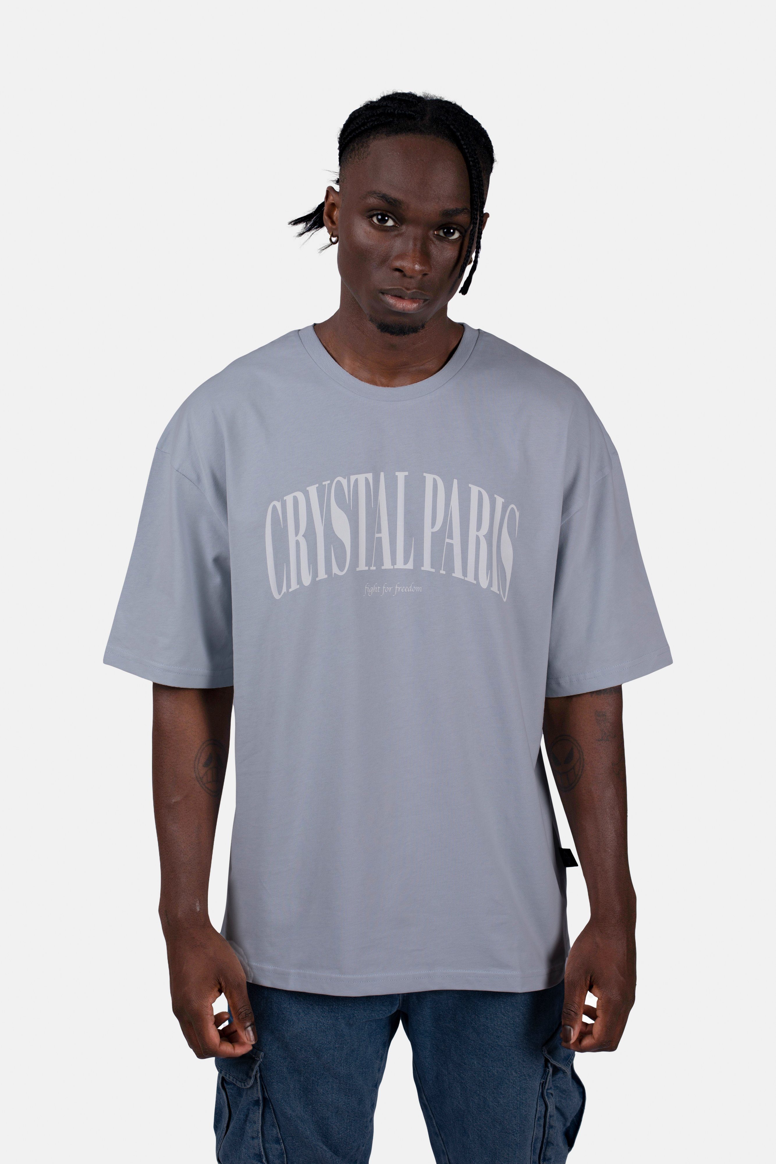 Crystal Ice Paris Classic Oversize-Shirt Arctic