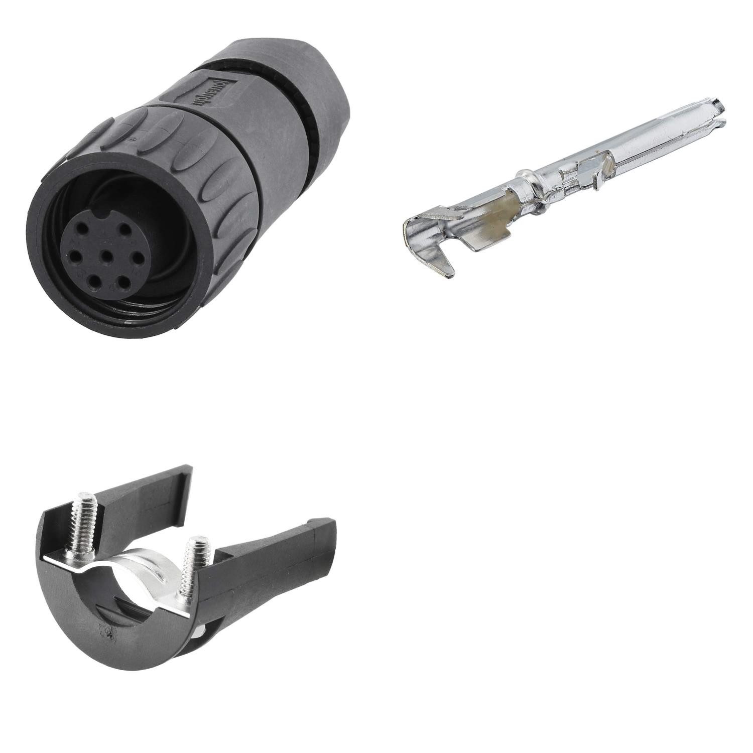 Amphenol Rundstecker Titel:SET-RD24-KSG Kabelstecker, inkl. Zugentlastung und Kontakte ger