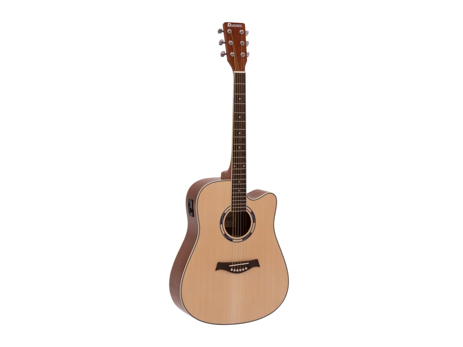 Akustikgitarre DIMAVERY JK-500 Westerngitarre, Cutaway, natur