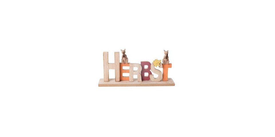 Deko-Schriftzug TrendLine Deko Aufsteller Herbst Holz 25 x 11 cm