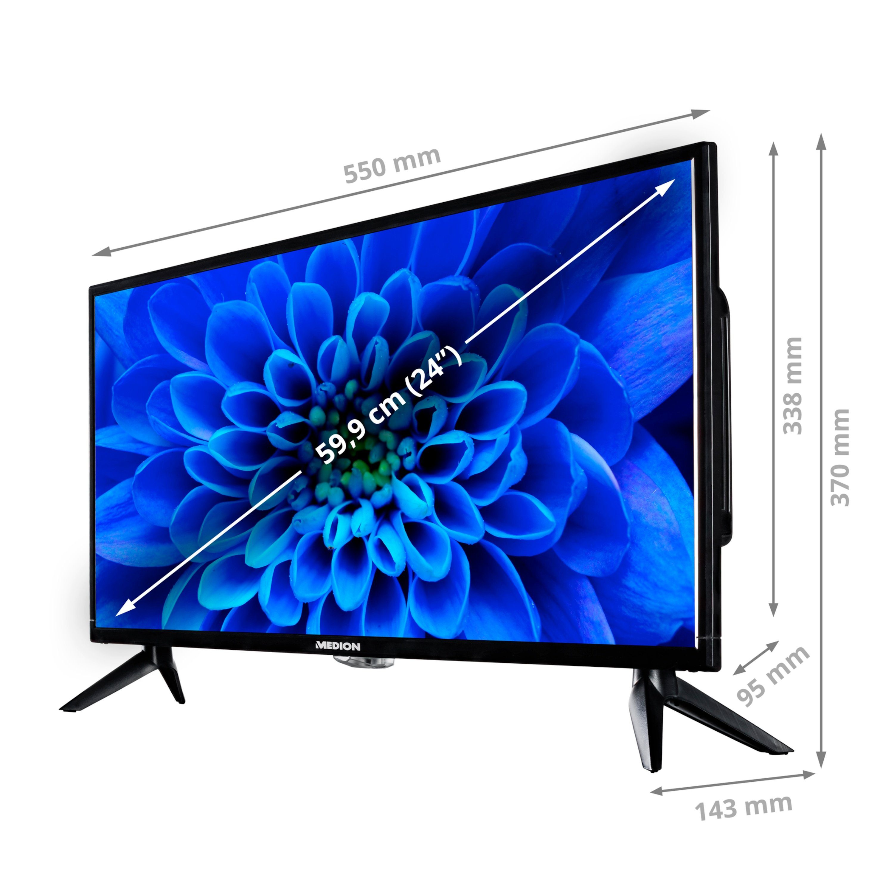 1080p Display cm/23.6 Medion® Full-HD Zoll, (59.9 HD, MD20114) MD20114 60Hz, Full Fernseher LCD-LED