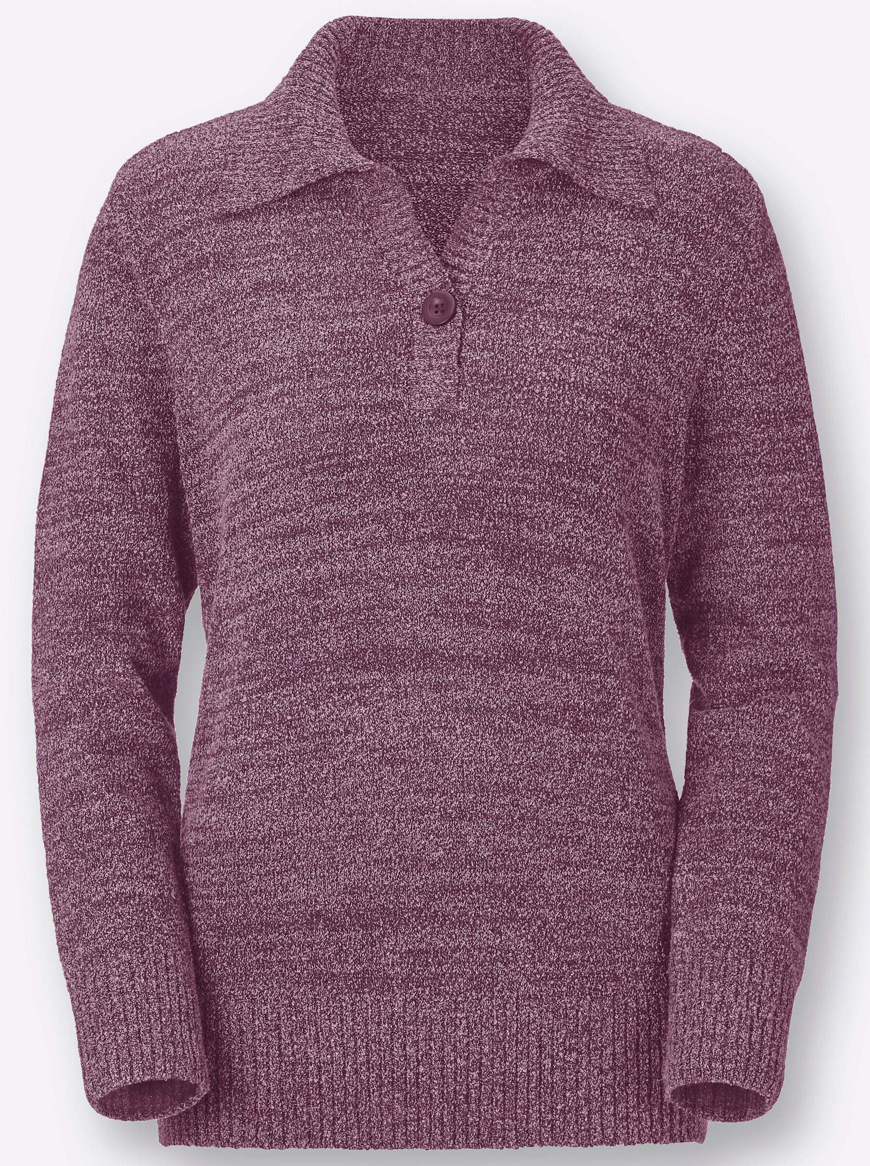 WEIDEN fuchsia-meliert Strickpullover WITT