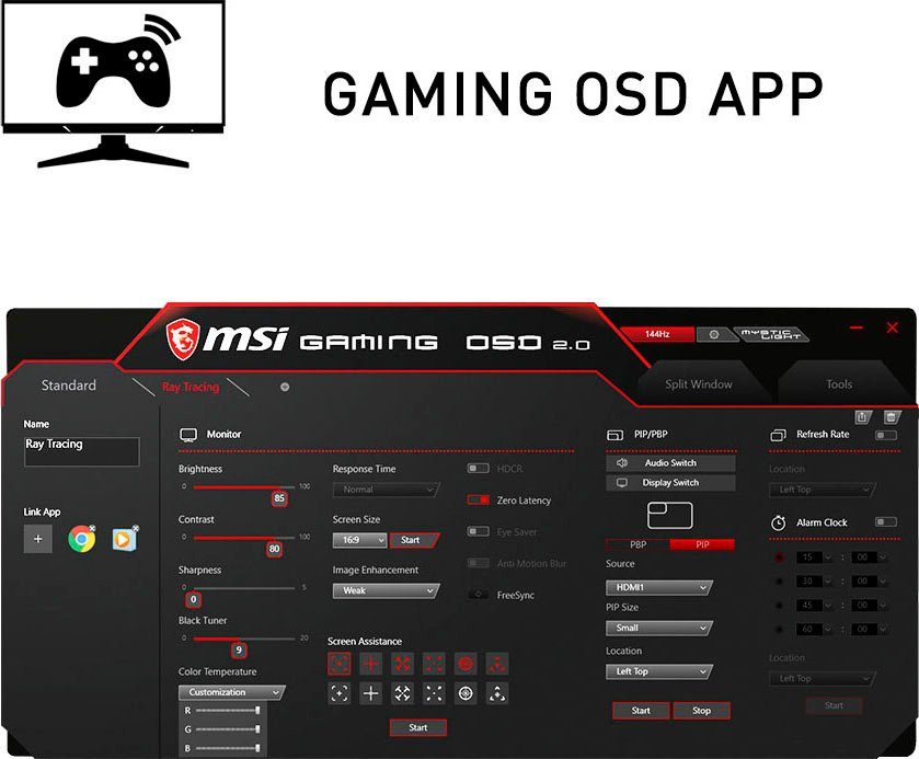 3 Optix Hz, 200 Reaktionszeit, ms WFHD, ", px, Herstellergarantie) cm/30 LED, MSI höhenverstellbar, x Jahre 1 Curved-Gaming-LED-Monitor (76 1080 2560 VA MAG301CR2