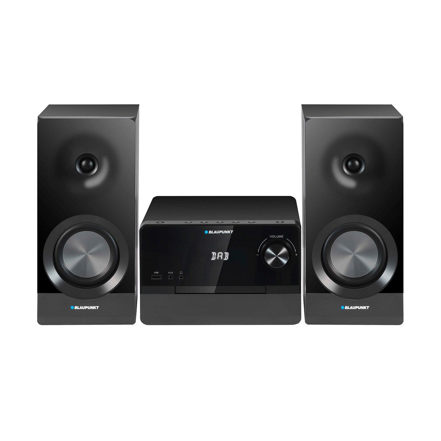 Blaupunkt Mikro-Stereoanlage MS49DAB 100 W RMS DAB+-Tuner Stereoanlage (FM-Radio PLL mit RDS und Speicher für 40 Sender, 100 W, HDMI-ARC-Anschluss, CD/MP3/USB/BT)