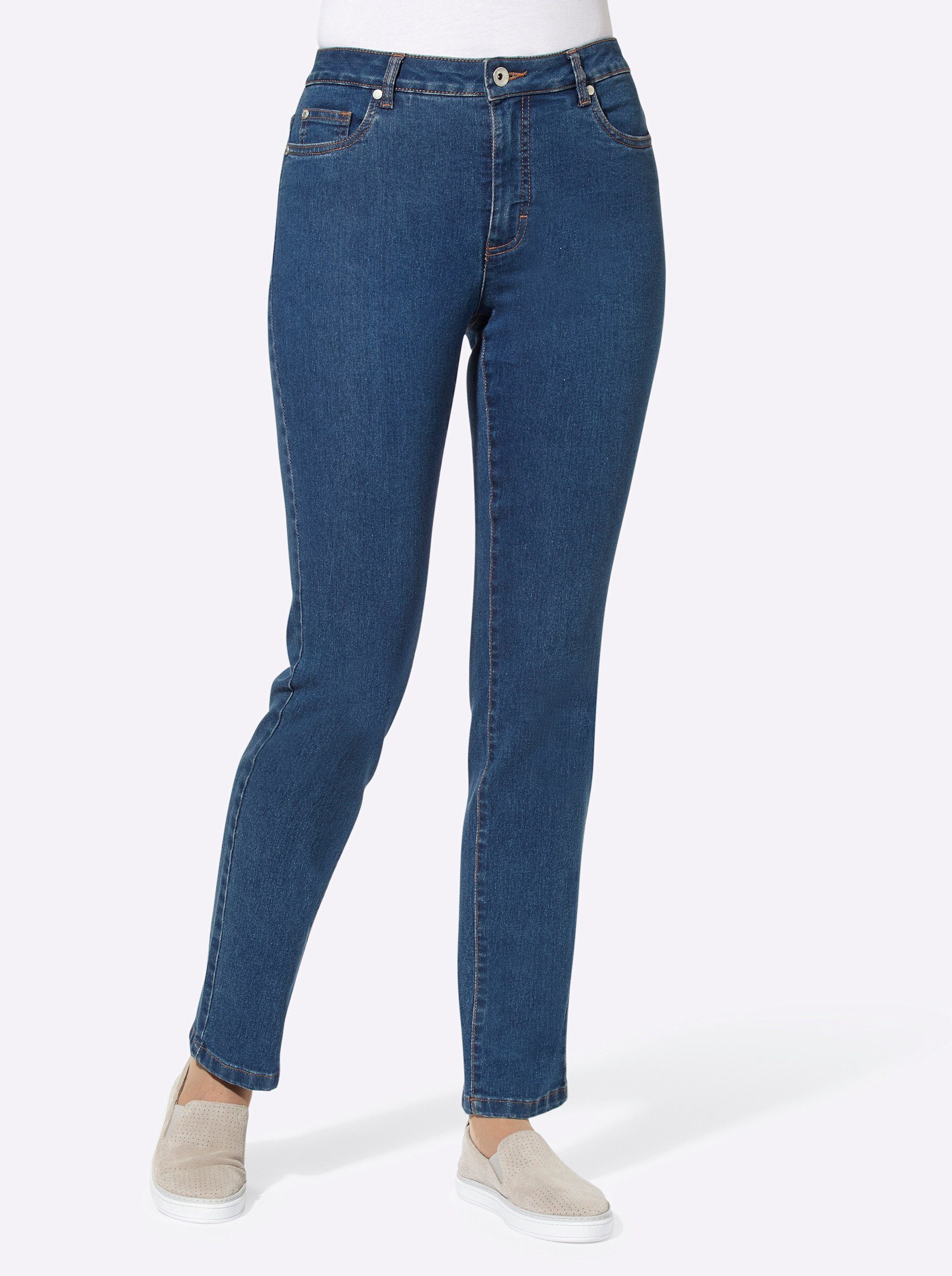 WITT WEIDEN Bequeme Jeans blue-stone-washed