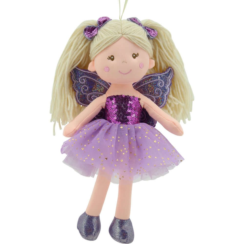 Sweety-Toys Stoffpuppe Stoffpuppe Fee Prinzessin – weiche Kinderpuppe 30 cm 11766, Stoffpuppe