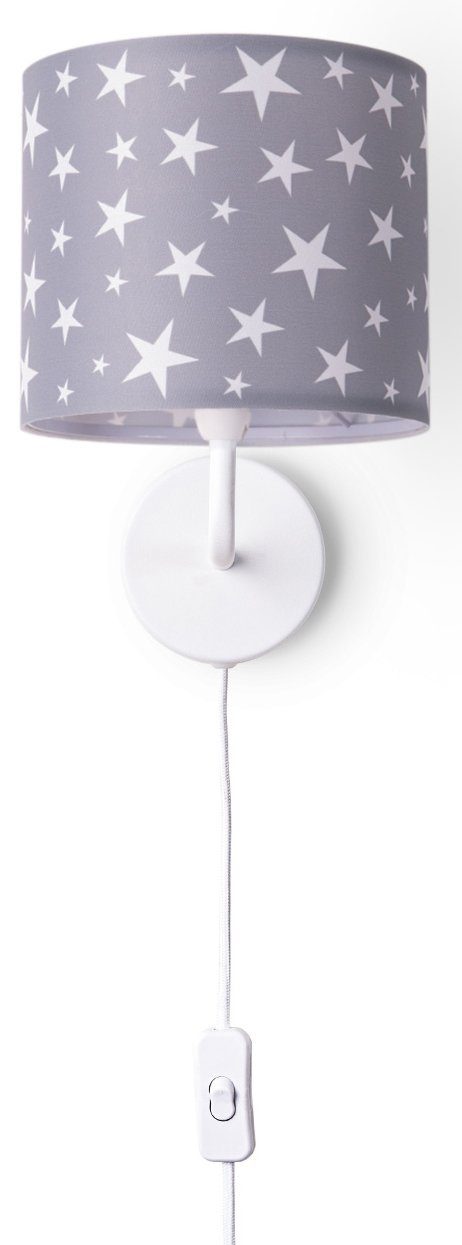 ohne 315, Leuchtmittel, E14 Home Wandleuchte 3m Paco Kinderzimmer Lampe Capri Kabellänge Babyzimmer âˆ…18cm Sterne