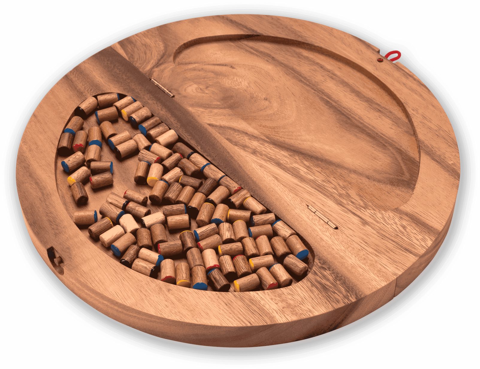 Logoplay Holzspiele Spielesammlung, Halma XL rund – Stern-Halma / Chinese Checkers aus edlem Samena-Holz für 2 bis 6 SpielerHolzspielzeug