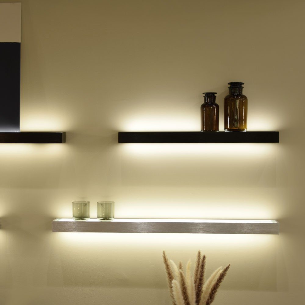 s.luce Wandleuchte LED Lichtboard Wandleuchte Cusa Up & Down Aluminium, Warmweiß