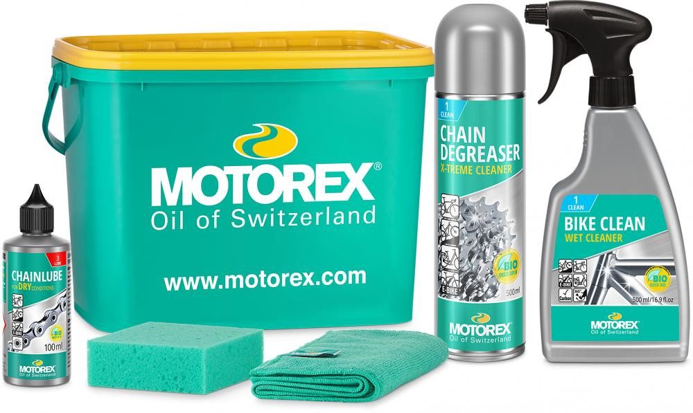 Motorex Motorex Bike-Kit Eimer, inkl. Bike Clean 500 ml, Easy Clean 500& Zweiradreiniger