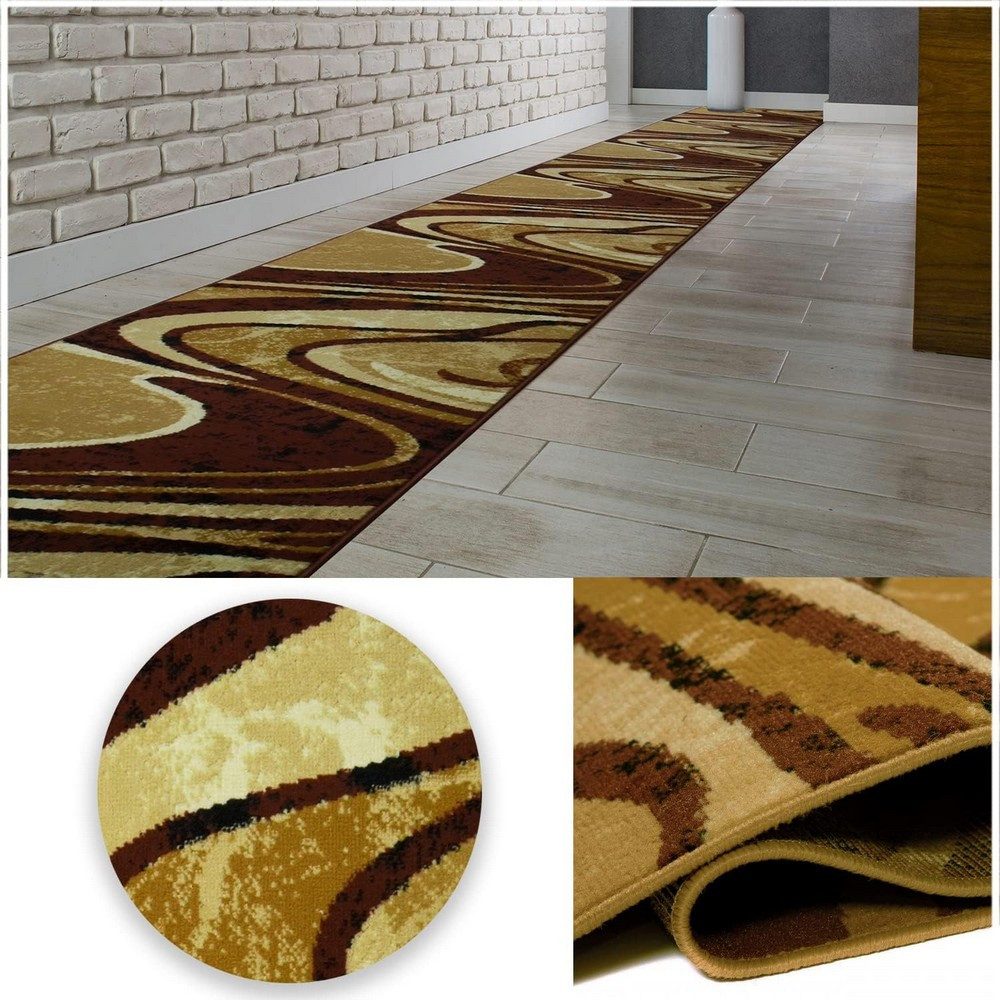 MDEKOR Läufer Teppich Läufer Meterware Höhe 6 mm, 70x70 cm Braun 2640 günstig online kaufen