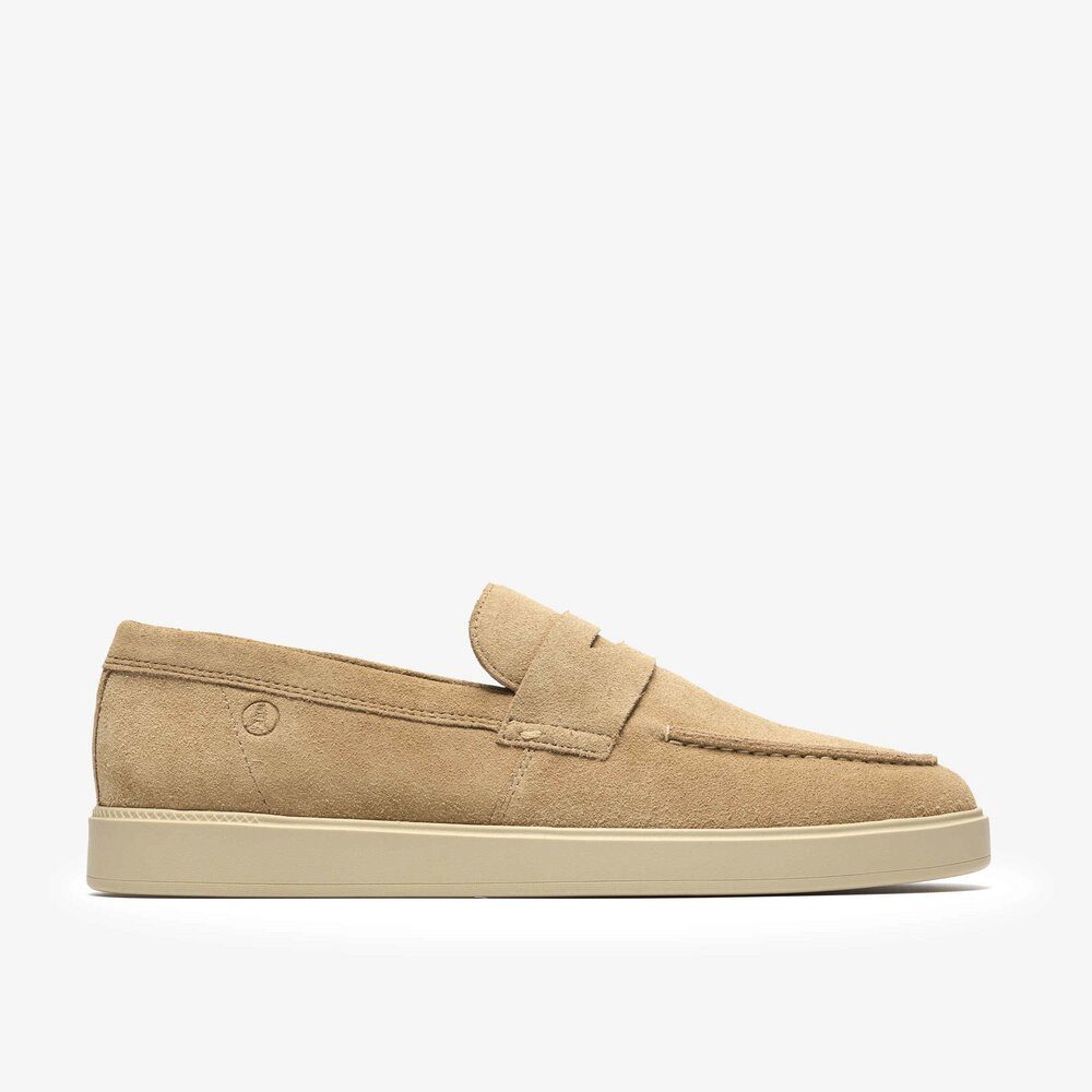 Clarks Clarks - Lockford Easy Dark Sand Suede - Beige Schnürschuh