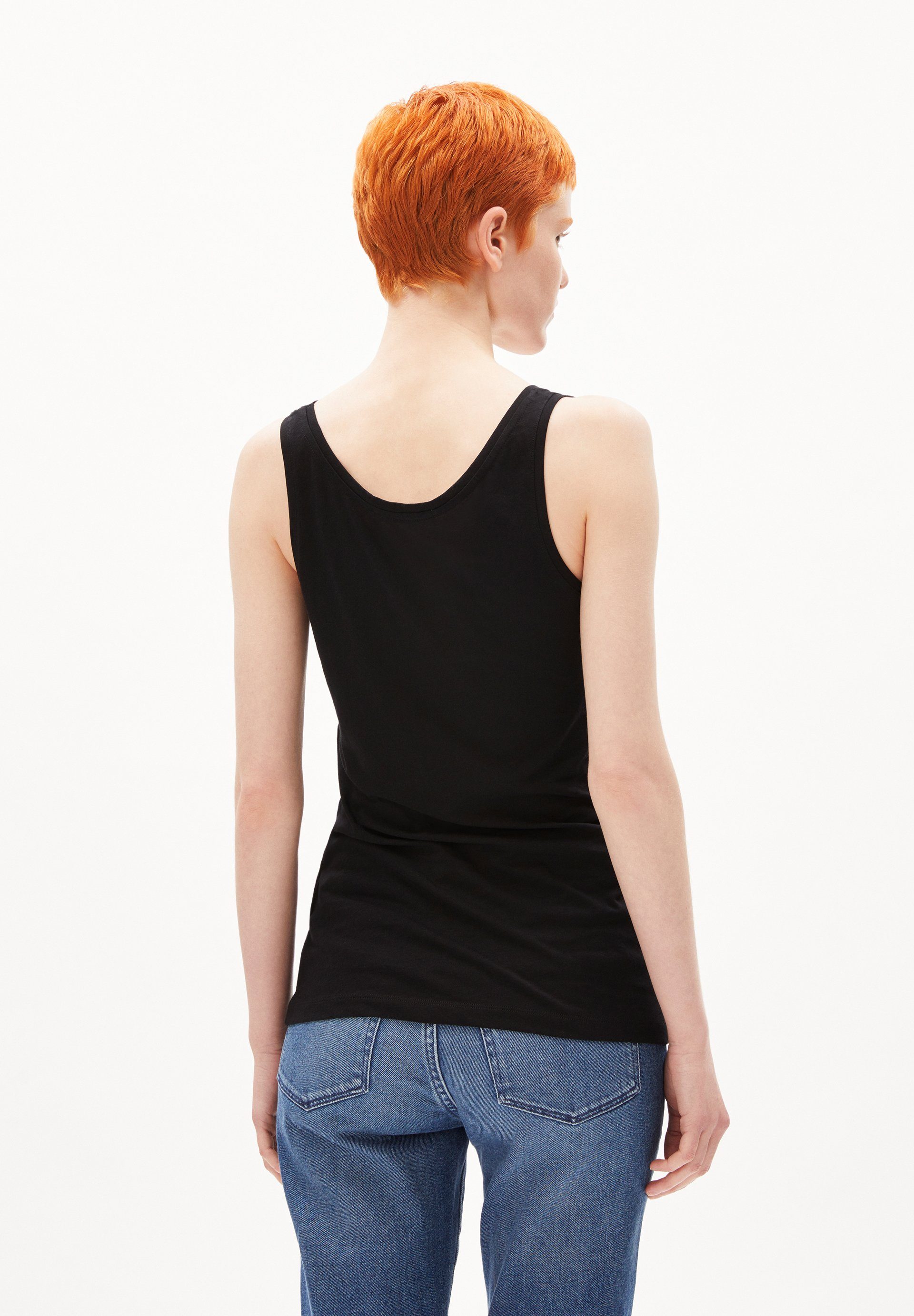 Armedangels Shirttop BELISAA SOFT Top Slim Fit aus Bio-Baumwolle (Slim Fit) Rundhalsausschnitt