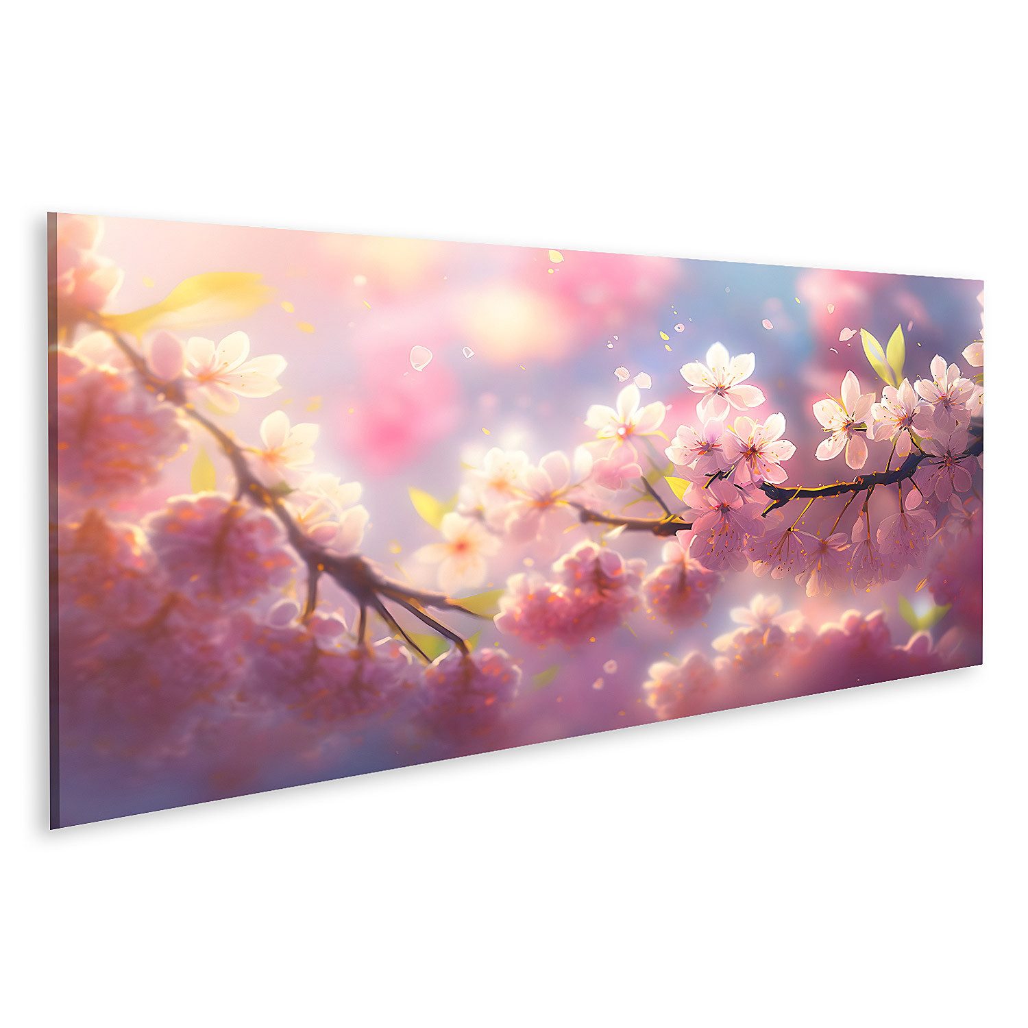 islandburner Leinwandbild Sakura Flowers Pink Cherry Blossom Spring Branch Delicate Pe Bilder