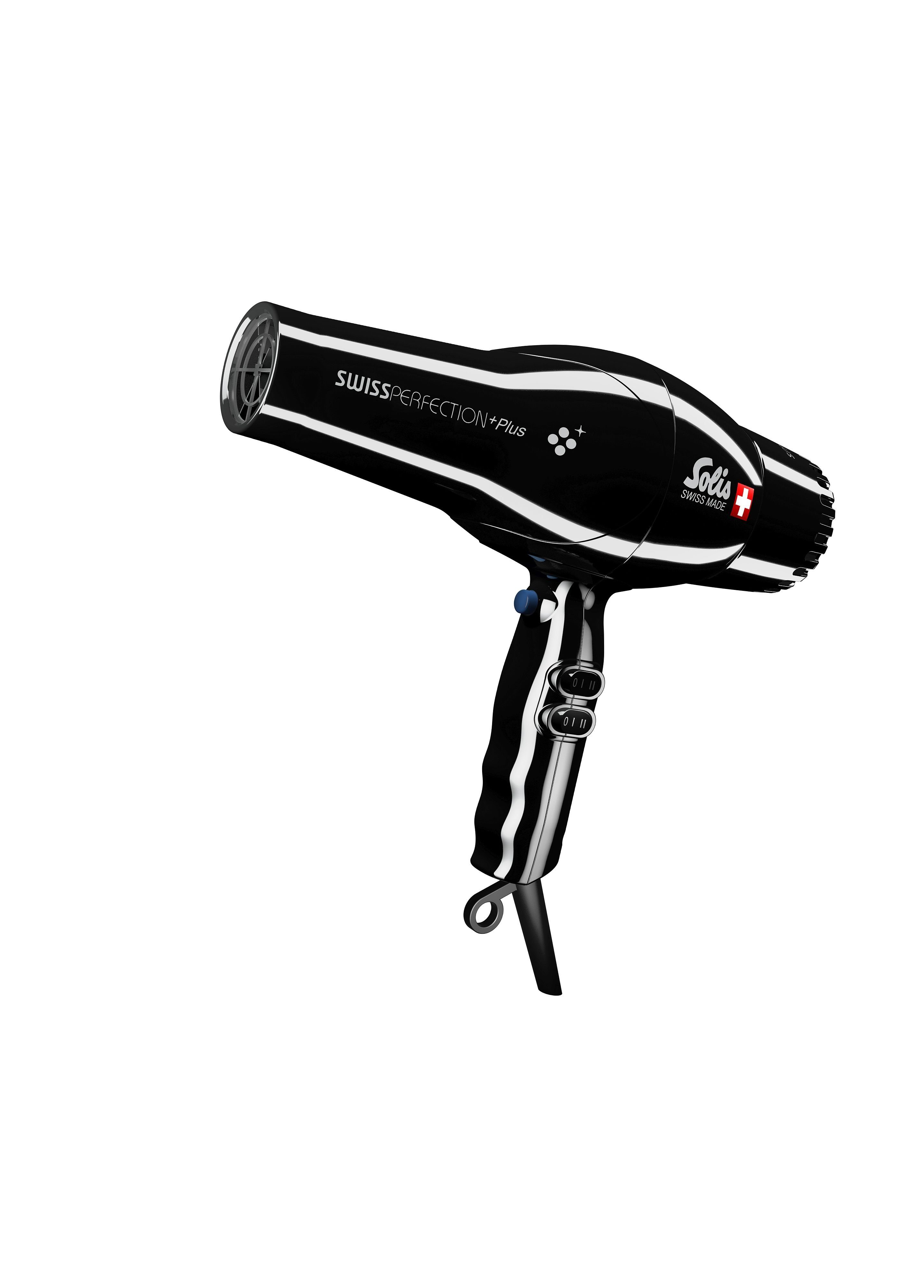 SOLIS OF SWITZERLAND Haartrockner Swiss Perfection Plus, Typ 3801, 2300 W, Kaltstufe, Ionen-Technologie, leise Föhngeräusch