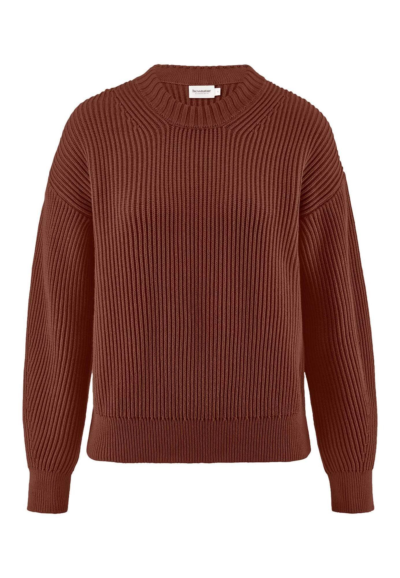 Hessnatur Strickpullover Relaxed aus reiner Bio-Baumwolle günstig online kaufen
