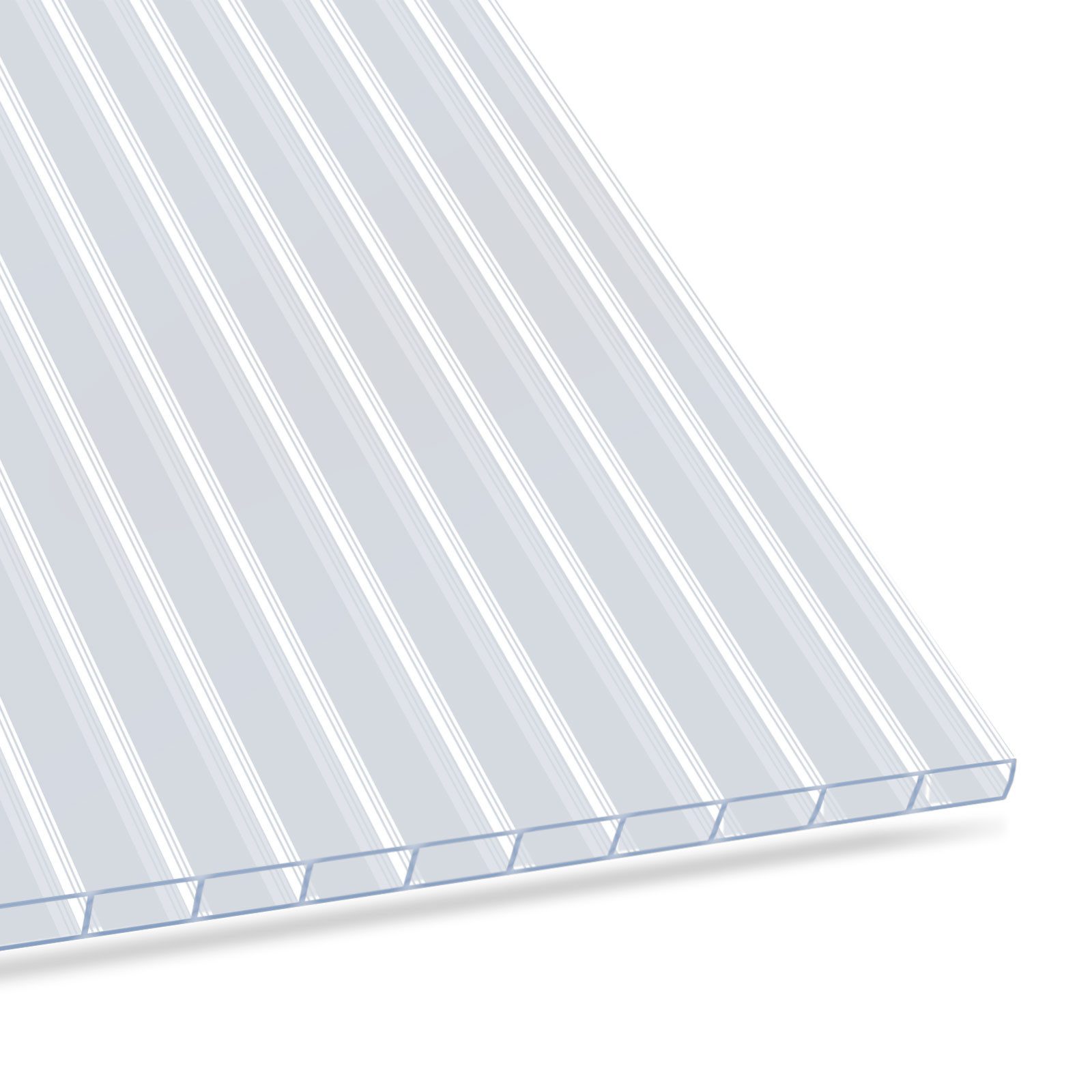 Floordirekt Doppelstegplatte aus Polycarbonat 60,5 x 121 cm, 4/6/10/16 mm, günstig online kaufen