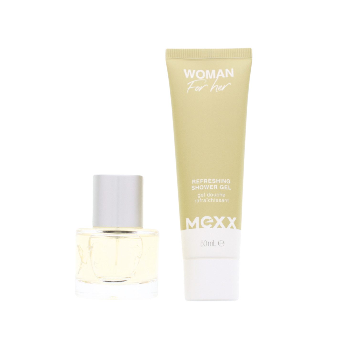 Mexx Eau de Toilette MEXX Woman for her Geschenk Set EDT Eau de Toilette 20ml& Duschgel 50