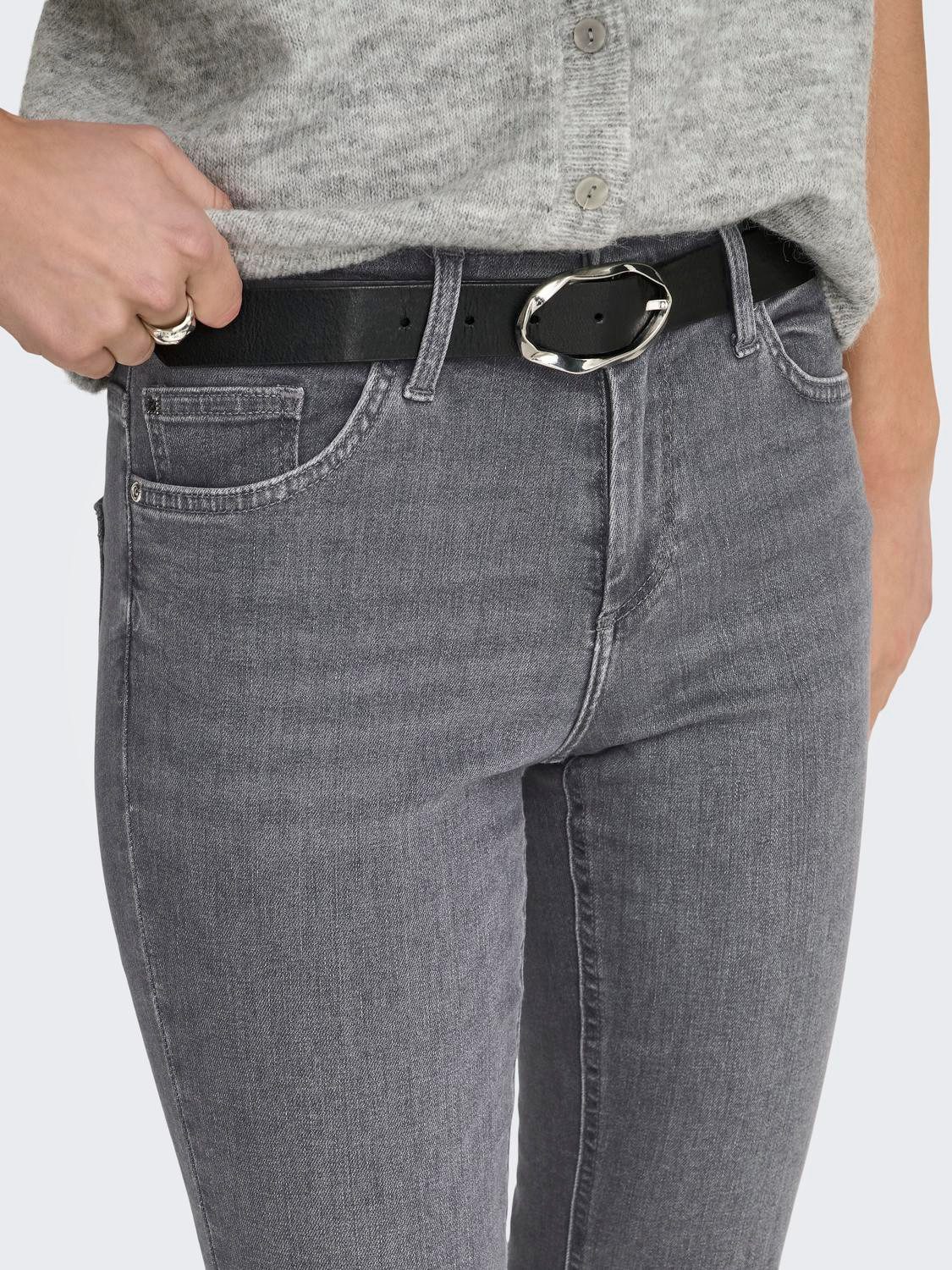 ONLY Bootcut-Jeans ONLBLUSH MID WAIST FLARED DNM REA1099 mit dezentem Used- günstig online kaufen