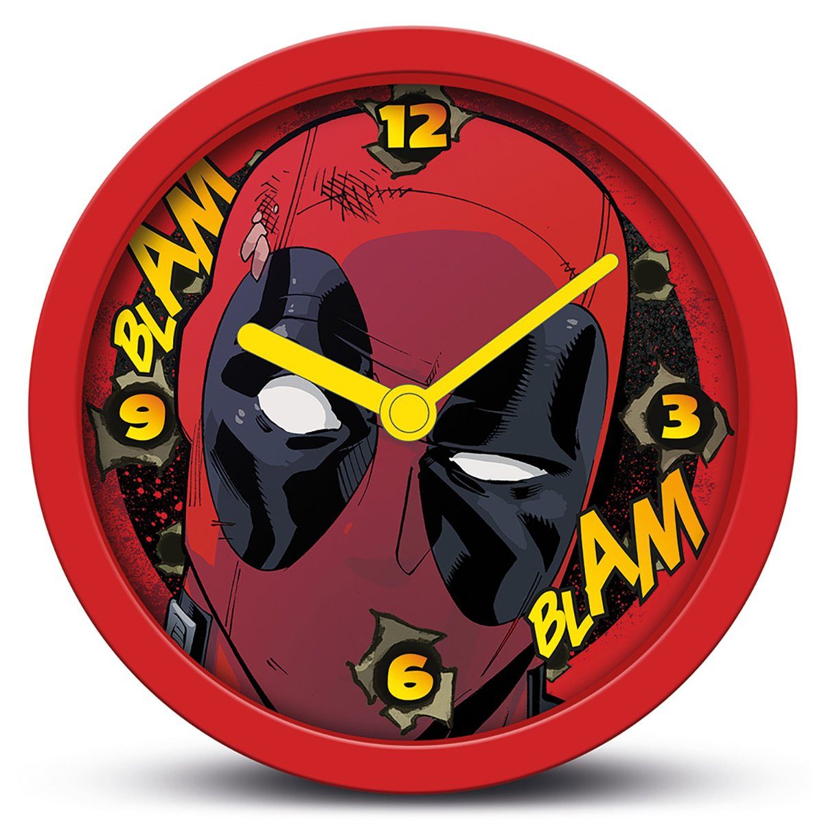 PYRAMID Uhr Marvel Deadpool Tischuhr Blam Blam