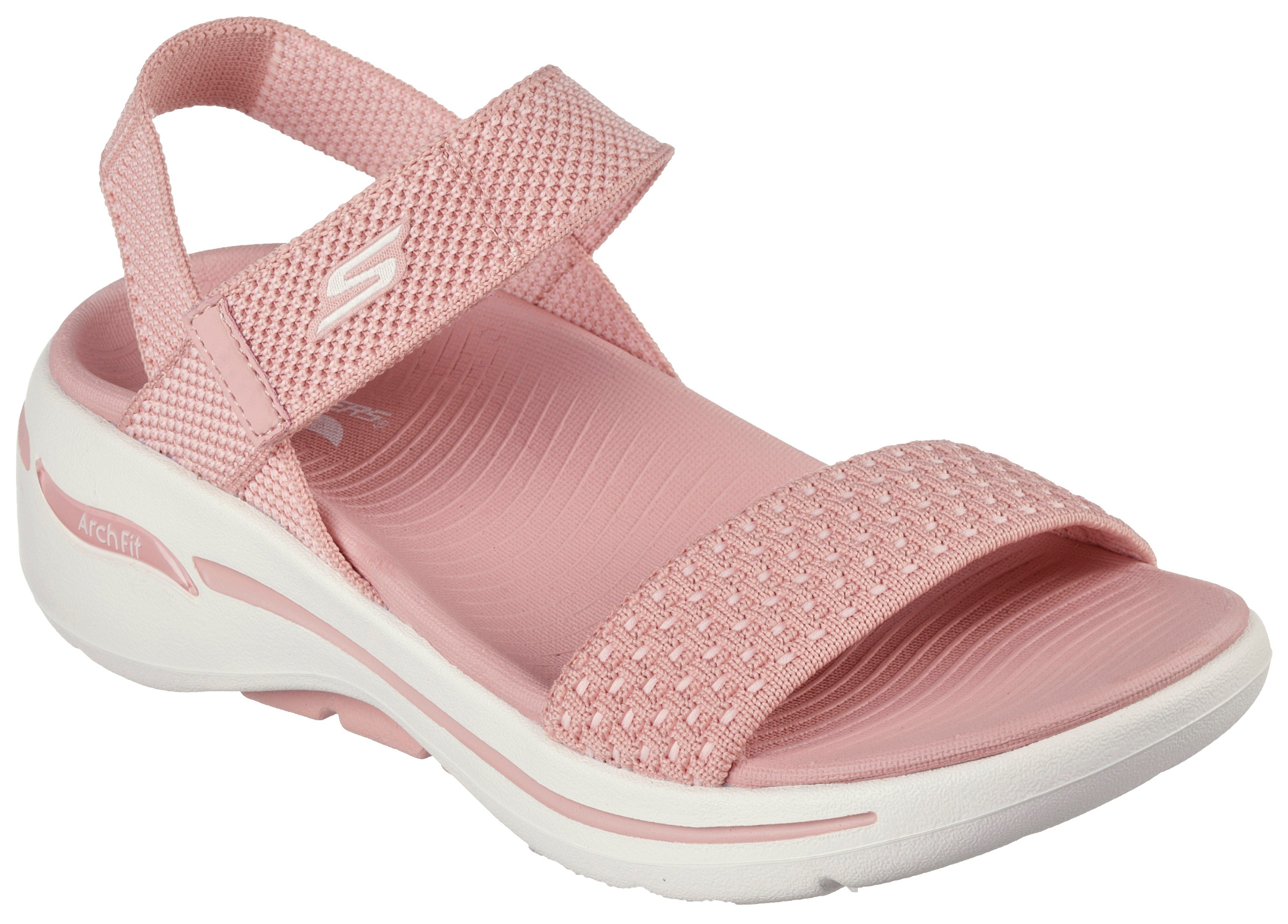 Skechers GO WALK ARCH FIT SANDAL-POLISHED Sandale, Sommerschuh, Sandalette, Klettschuh, für Maschinenwäsche geeignet