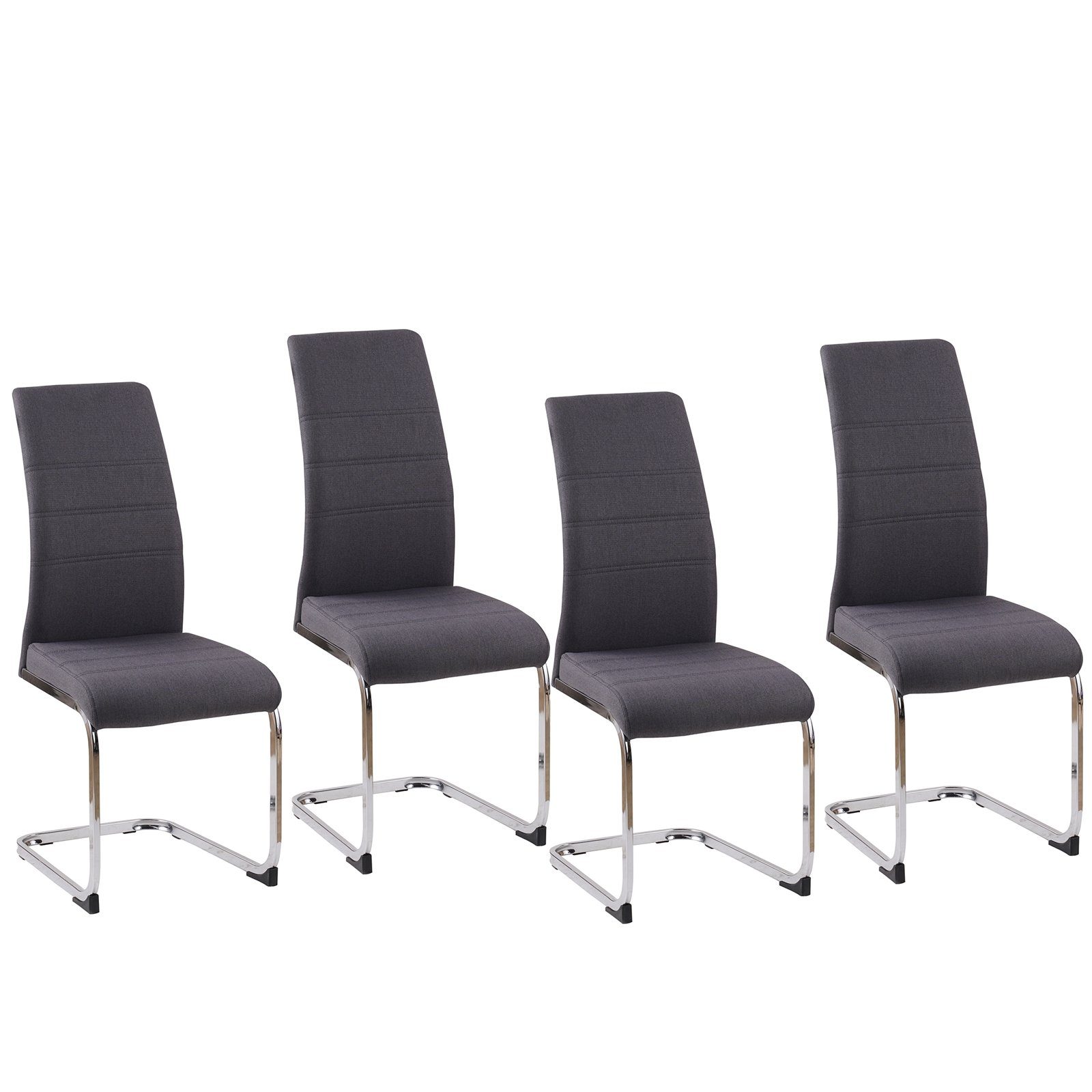 HTI-Line Freischwinger Schwingstuhl SallyC Grau 4er günstig online kaufen