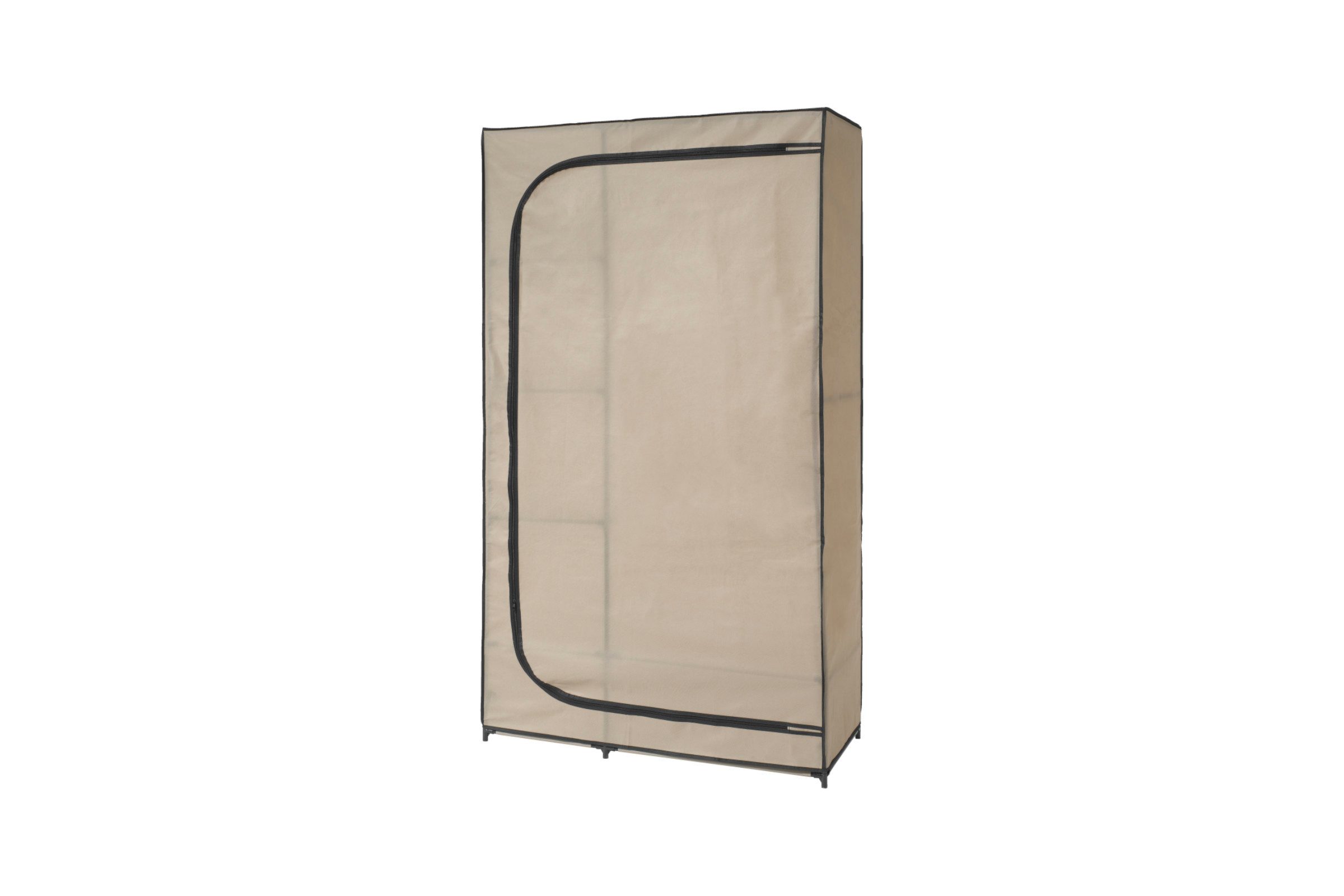 Livarno home Stoffschrank Textilkleiderschrank ca. 100 x 174 x 46 cm mit 7 Ablagefächern (Einzelartikel, Textilkleiderschrank mit Kleiderstange) Leicht auf- und umstellbar