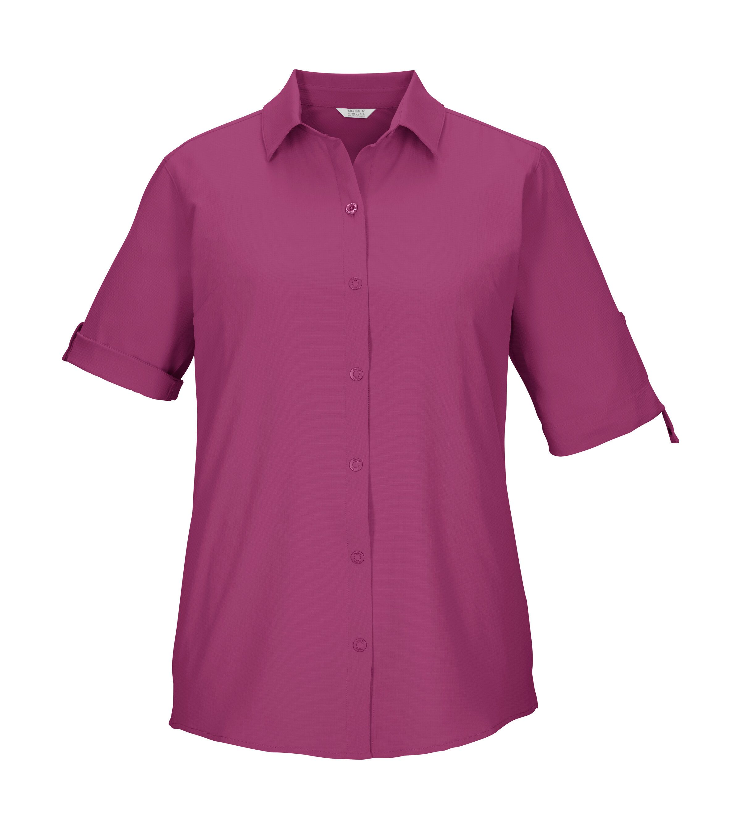 Killtec Funktionshemd KOS 85 WMN WVN SHRT Schnelltrocknende Bluse, krempelbare Ärmel, vielseitig kombinierbar
