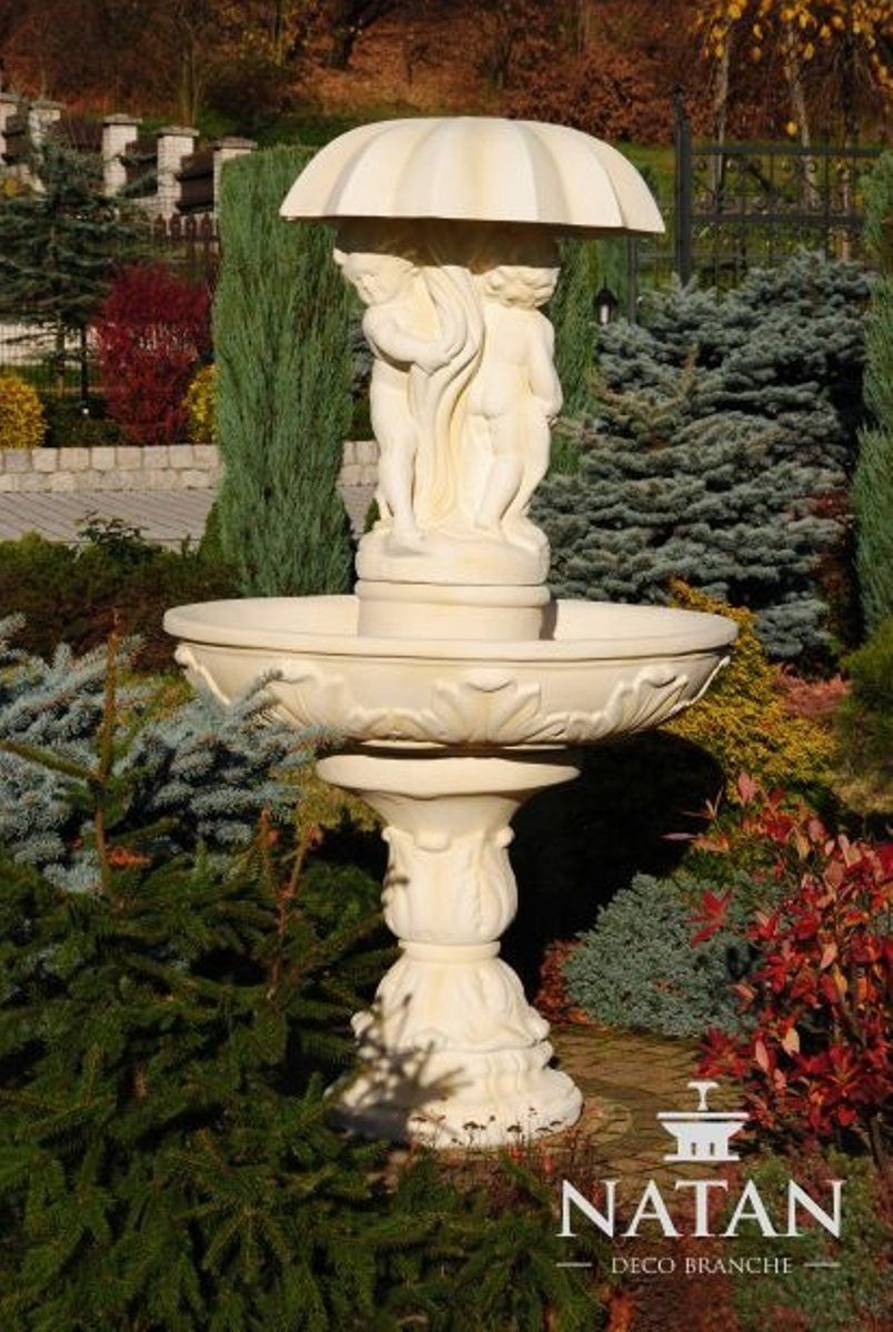 JVmoebel Skulptur Zierbrunnen Springbrunnen Brunnen Deko Garten