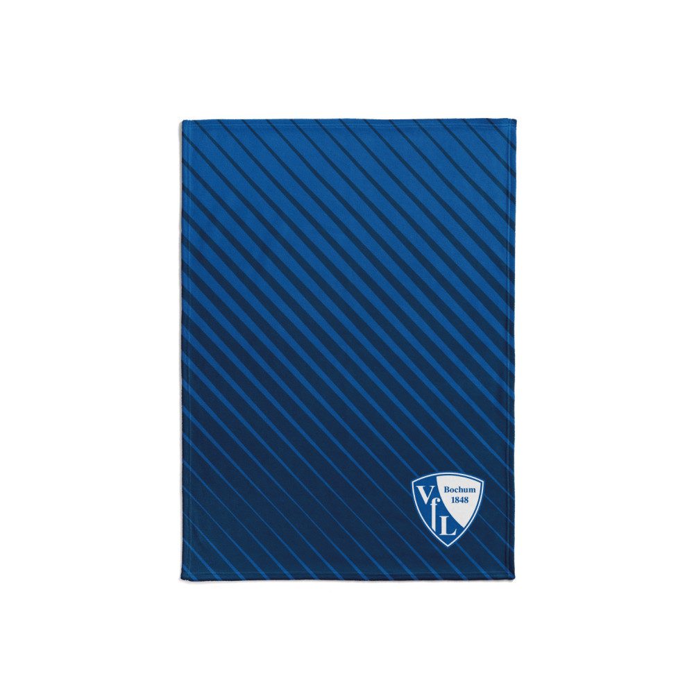 VfL Bochum Tagesdecke VfL Bochum Flannelfleecedecke Streifen