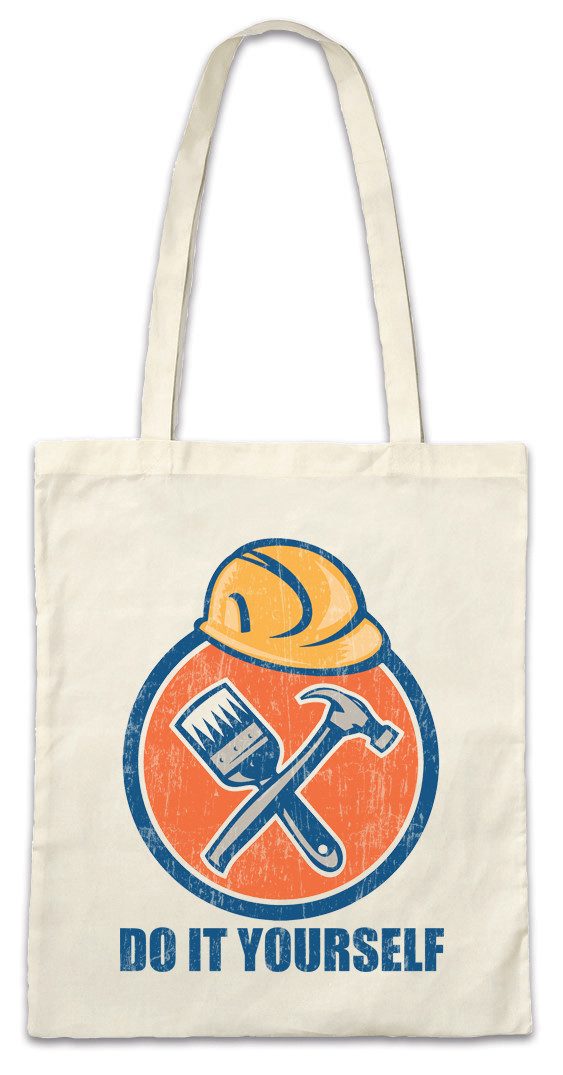 Beuteltasche Handyman DIY Stofftasche Handwerk Handwerker Heimwerker Hausmeister