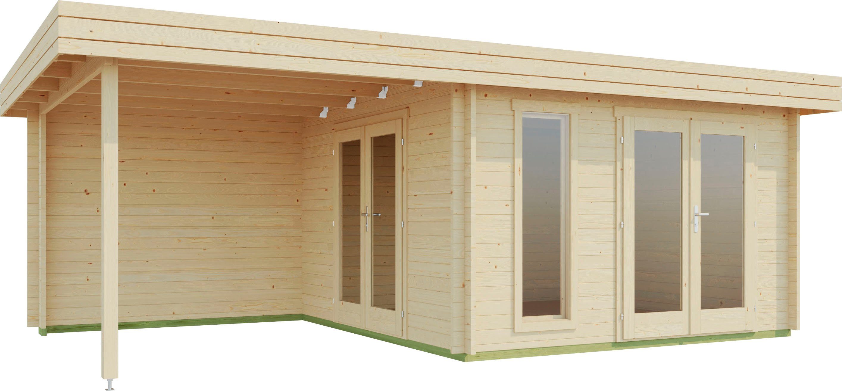 LASITA MAJA Gartenhaus Andres, BxT: 689x415 cm, (Set, inkl. Fussbodenbretter zum verlegen)