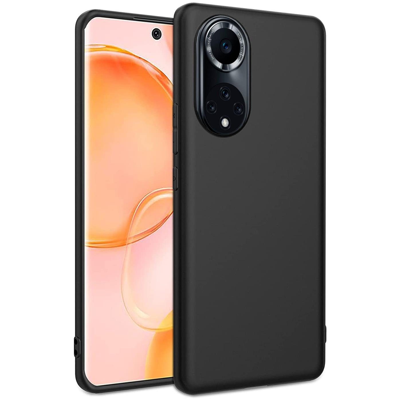 CoolGadget Handyhülle Black Series Handy Hülle für Huawei Nova 9, Honor 50 6,57 Zoll, Edle Silikon Schlicht Schutzhülle für Huawei Nova 9 / Honor 50 Hülle
