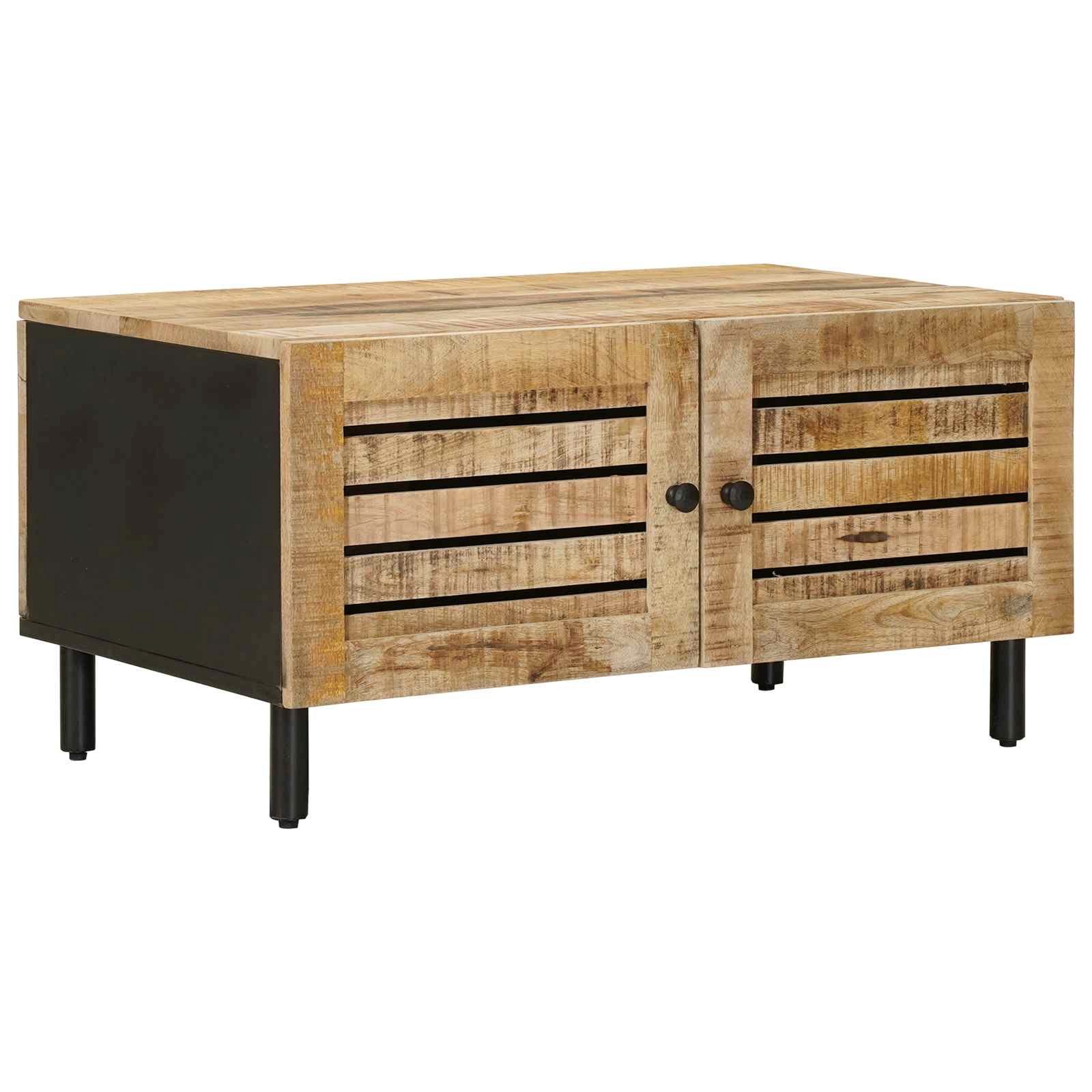 vidaXL Couchtisch Couchtisch Natur 80 x 50 x 40 cm Massivholz (1-St)