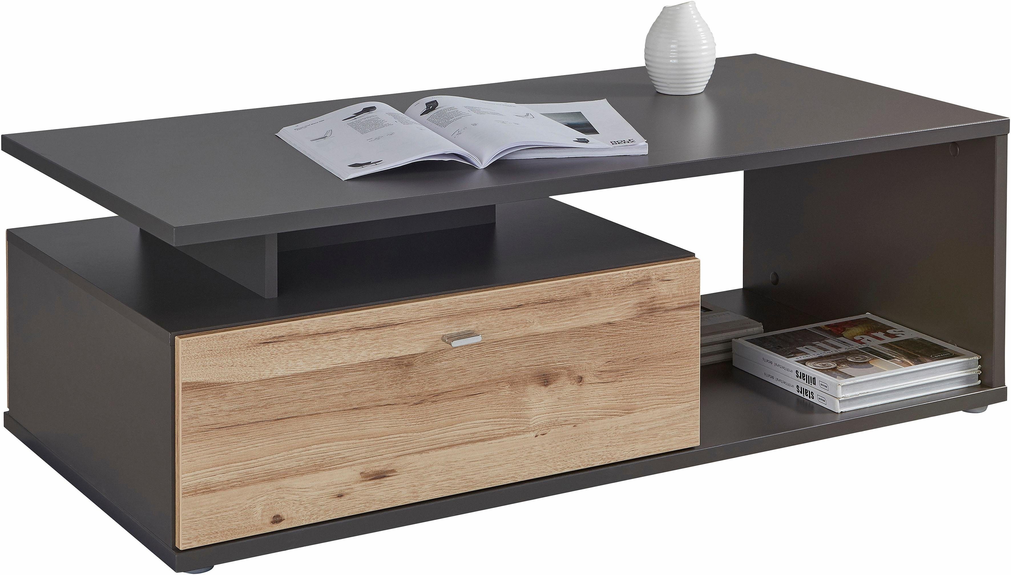 FORTE Couchtisch Como, Couchtisch, Schublade, Soft Close, B/H/T 120/40,2/59 cm