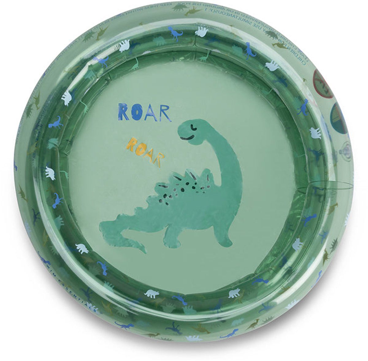 Swim Essentials Pool Swimming Baby Pool 60 cm Blue/Green Dinosaur 60 x 15 cm