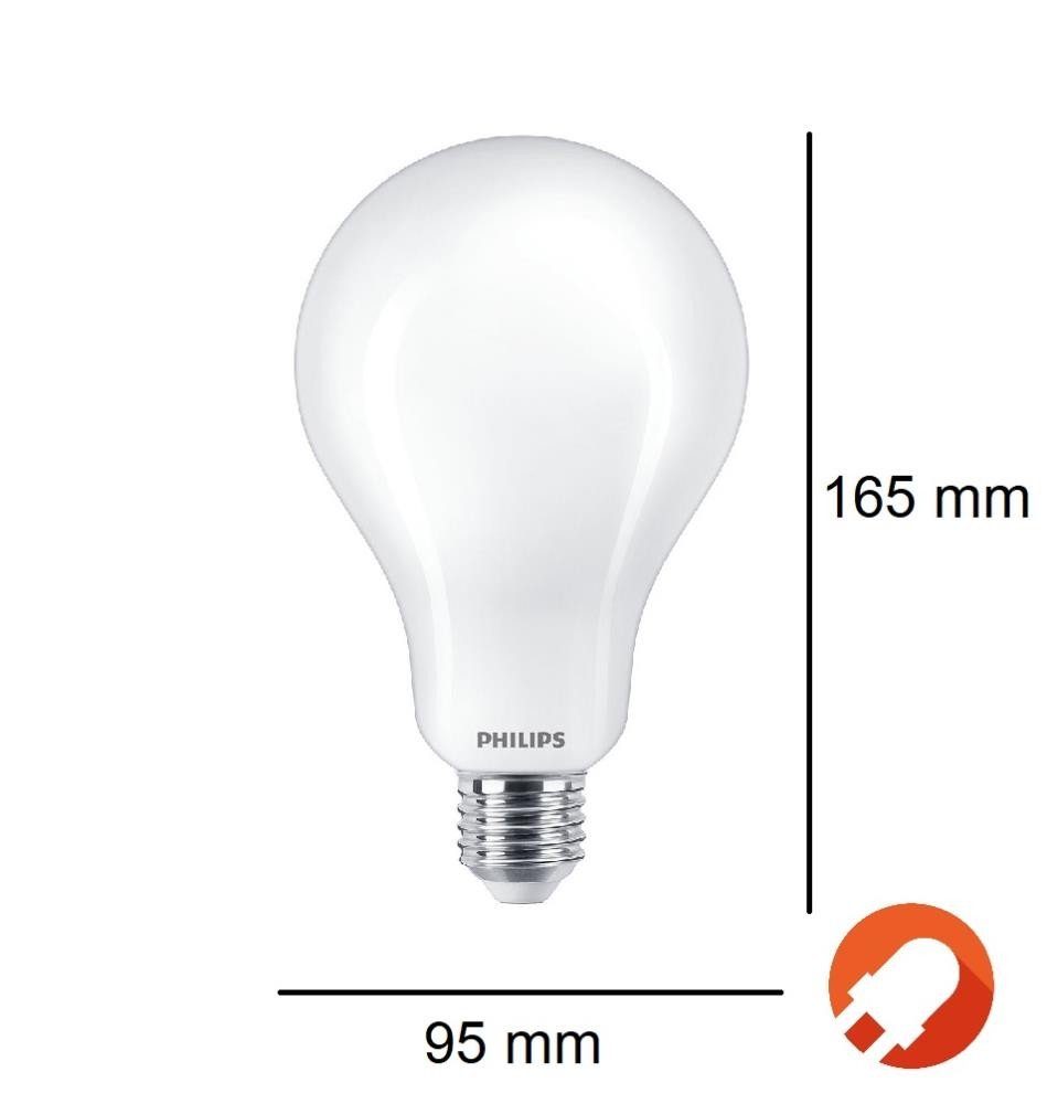 LED-Leuchtmittel E27, Philips Extrem Glühbirne in Mattweiß, E27 Tageslichtweiß helle LED